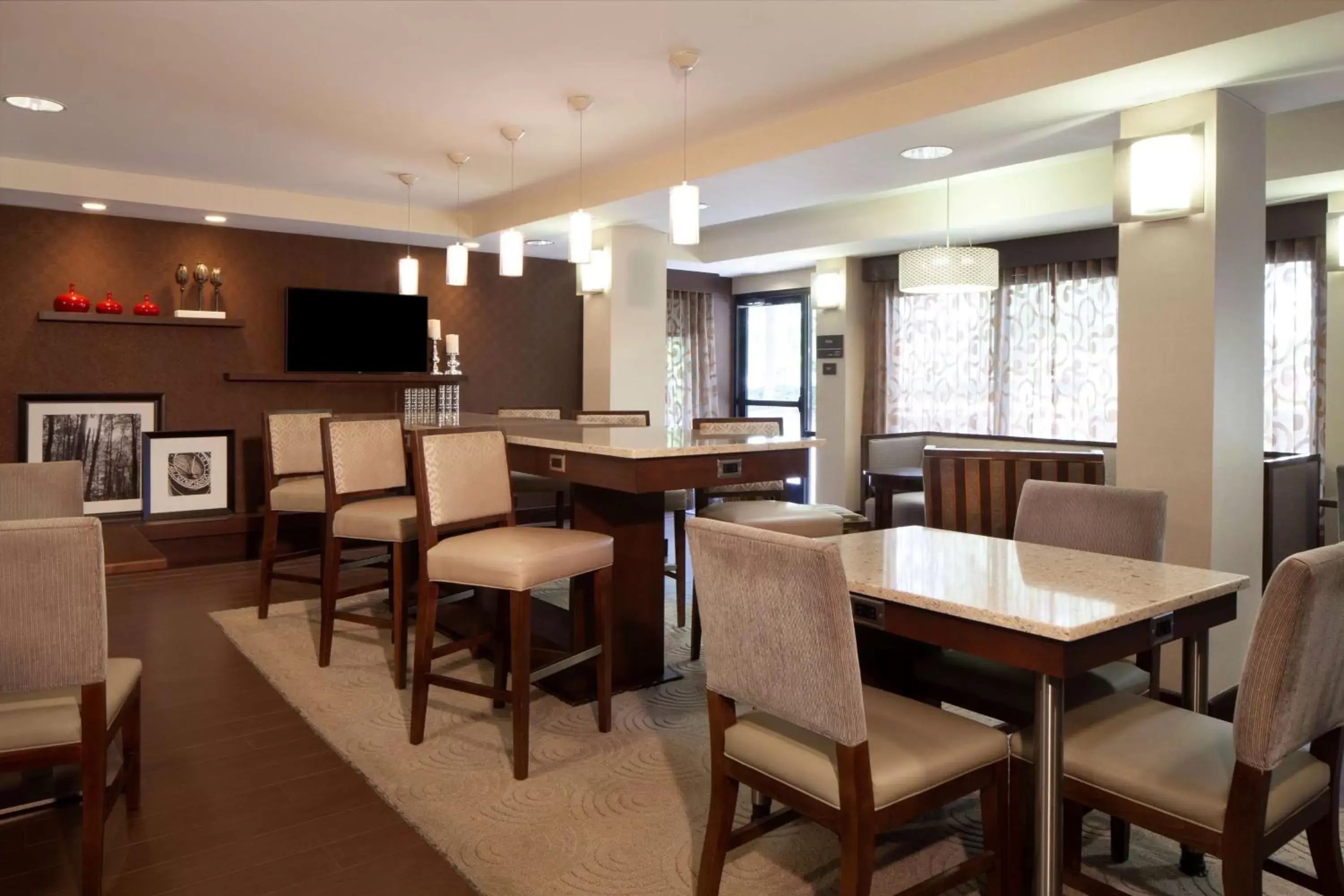 Lobby or reception, Restaurant/Places to Eat in Hampton Inn Lawrenceville
