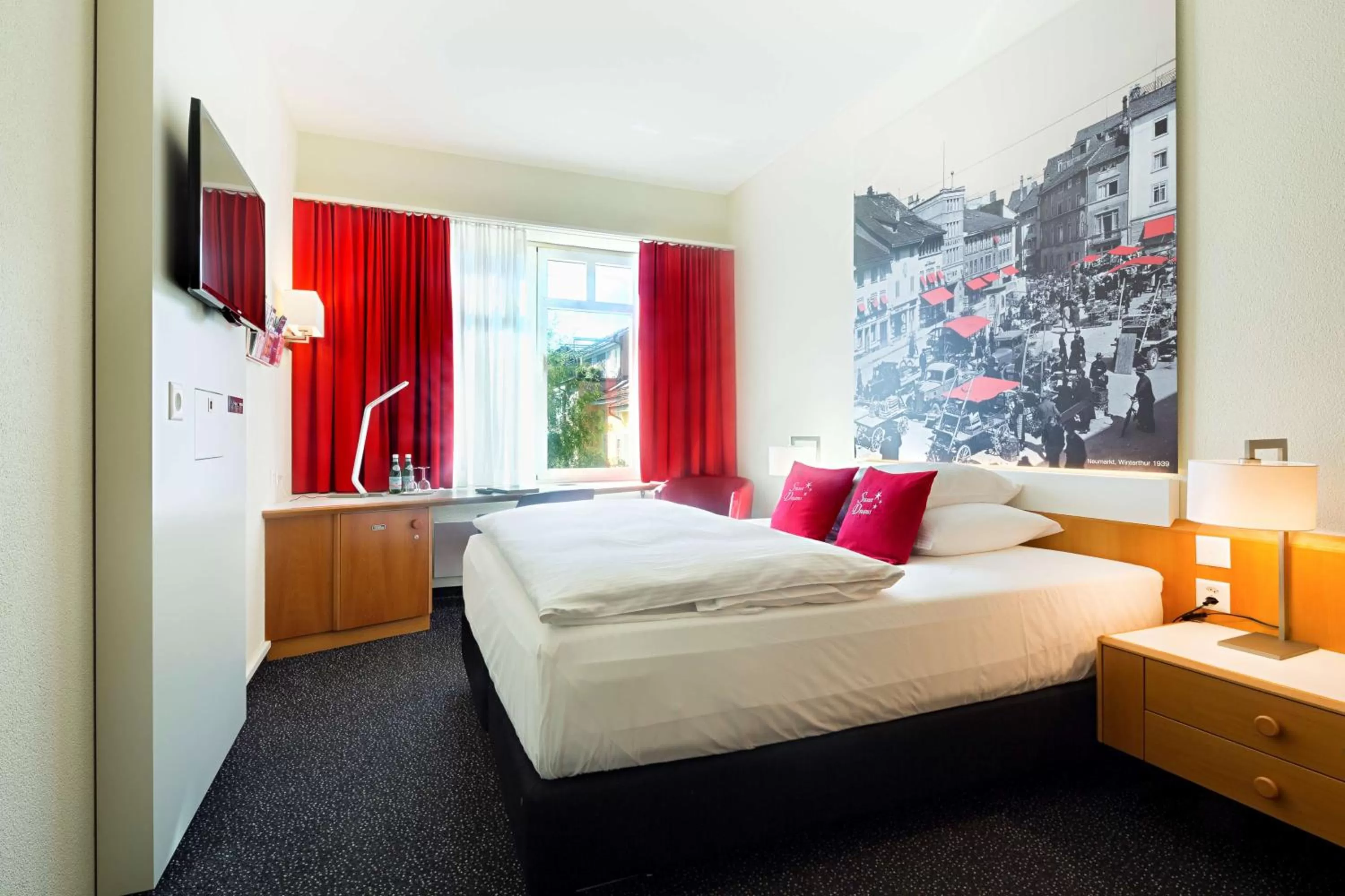 Photo of the whole room, Bed in Hotel Wartmann am Bahnhof