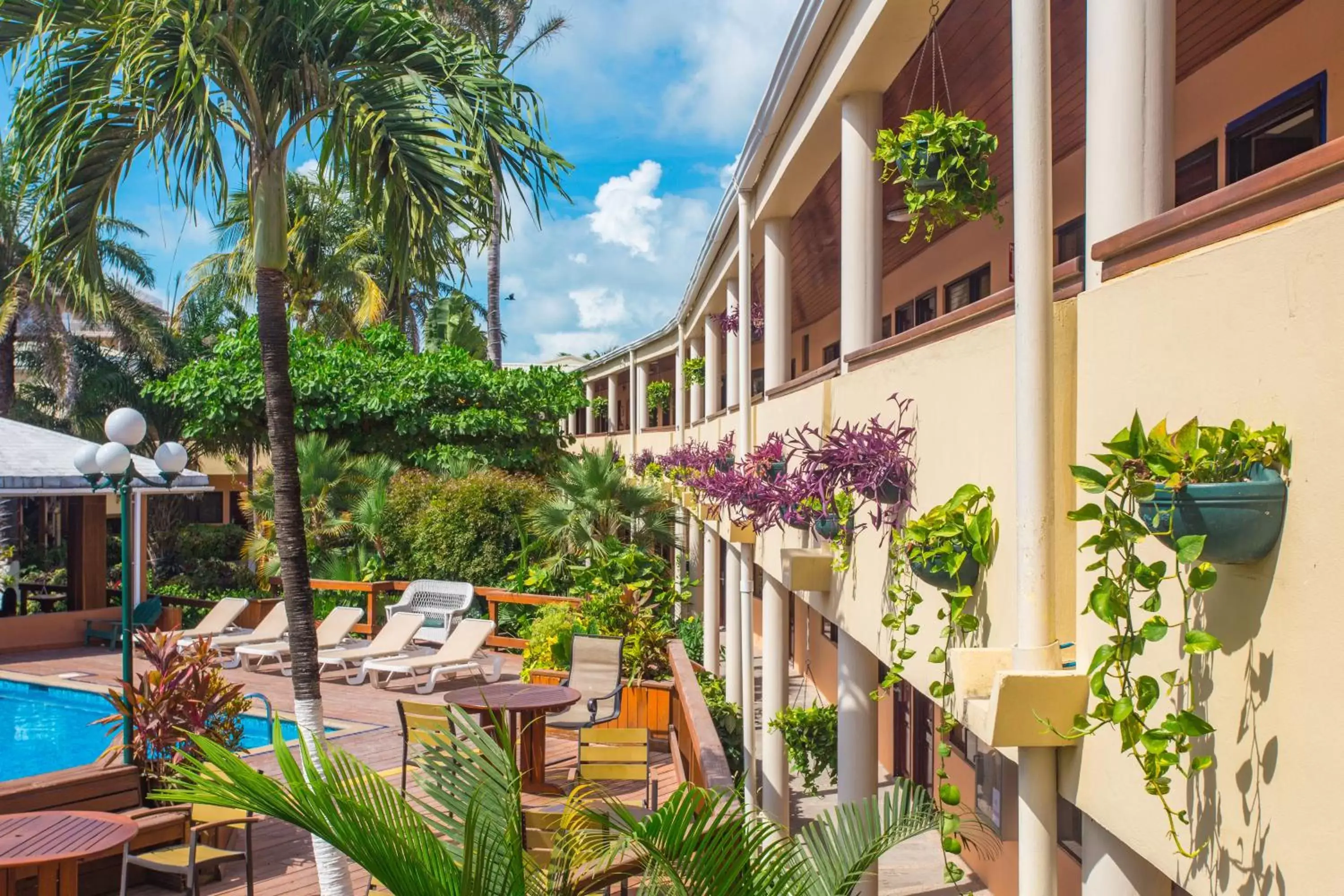 Balcony/Terrace, Pool View in Best Western Plus Belize Biltmore Plaza