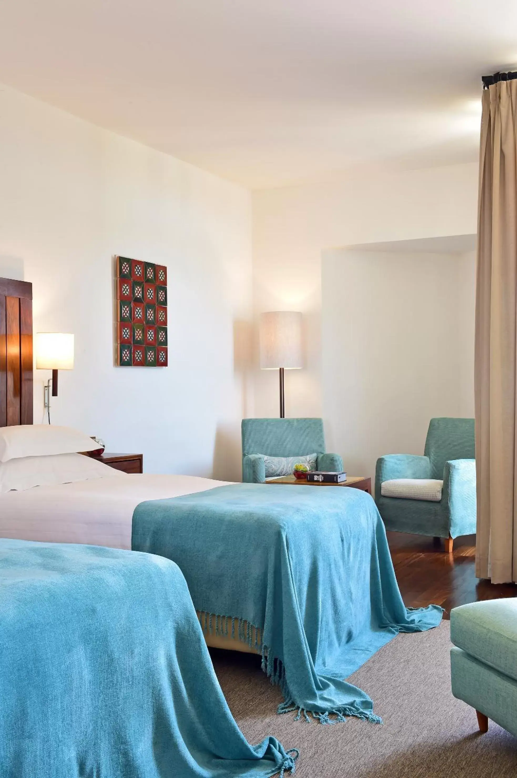 Decorative detail, Bed in Pousada Castelo de Alcacer do Sal Decorative detail, Bed in Pousada Castelo de Alcacer do Sal