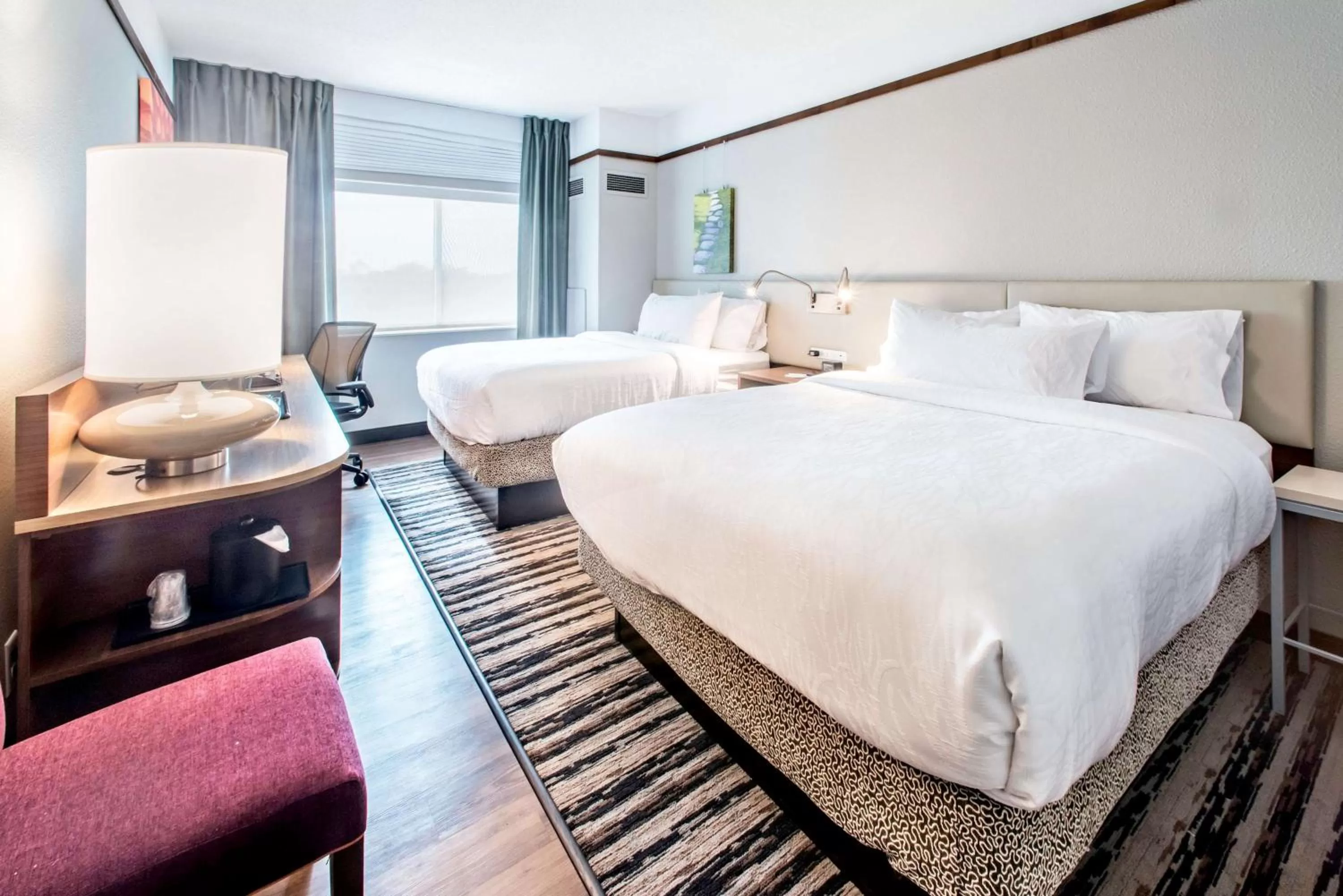 Bed in Hilton Garden Inn Minneapolis Airport Mall of America