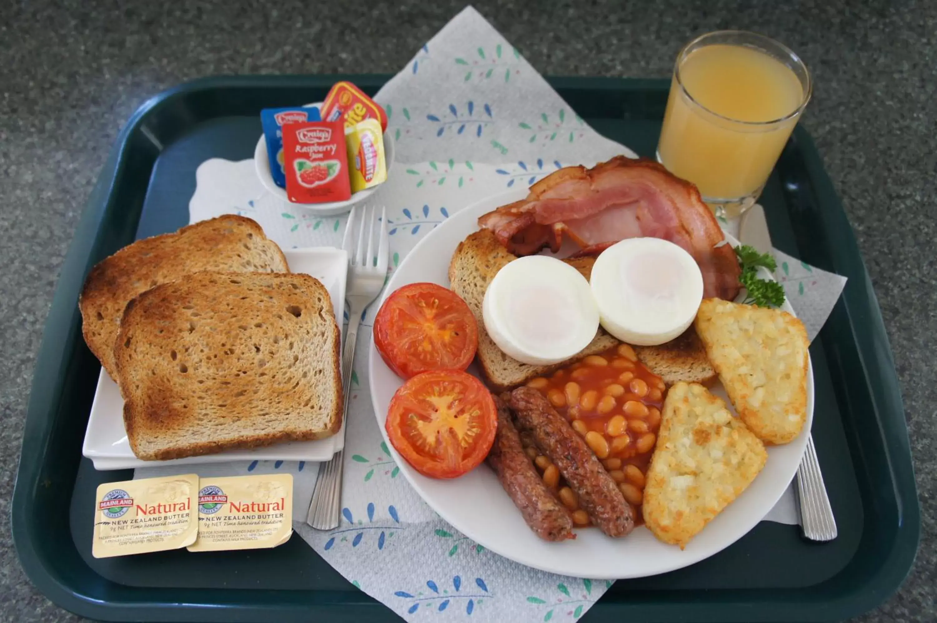 Food close-up, Breakfast in Bks Egmont Motor Lodge
