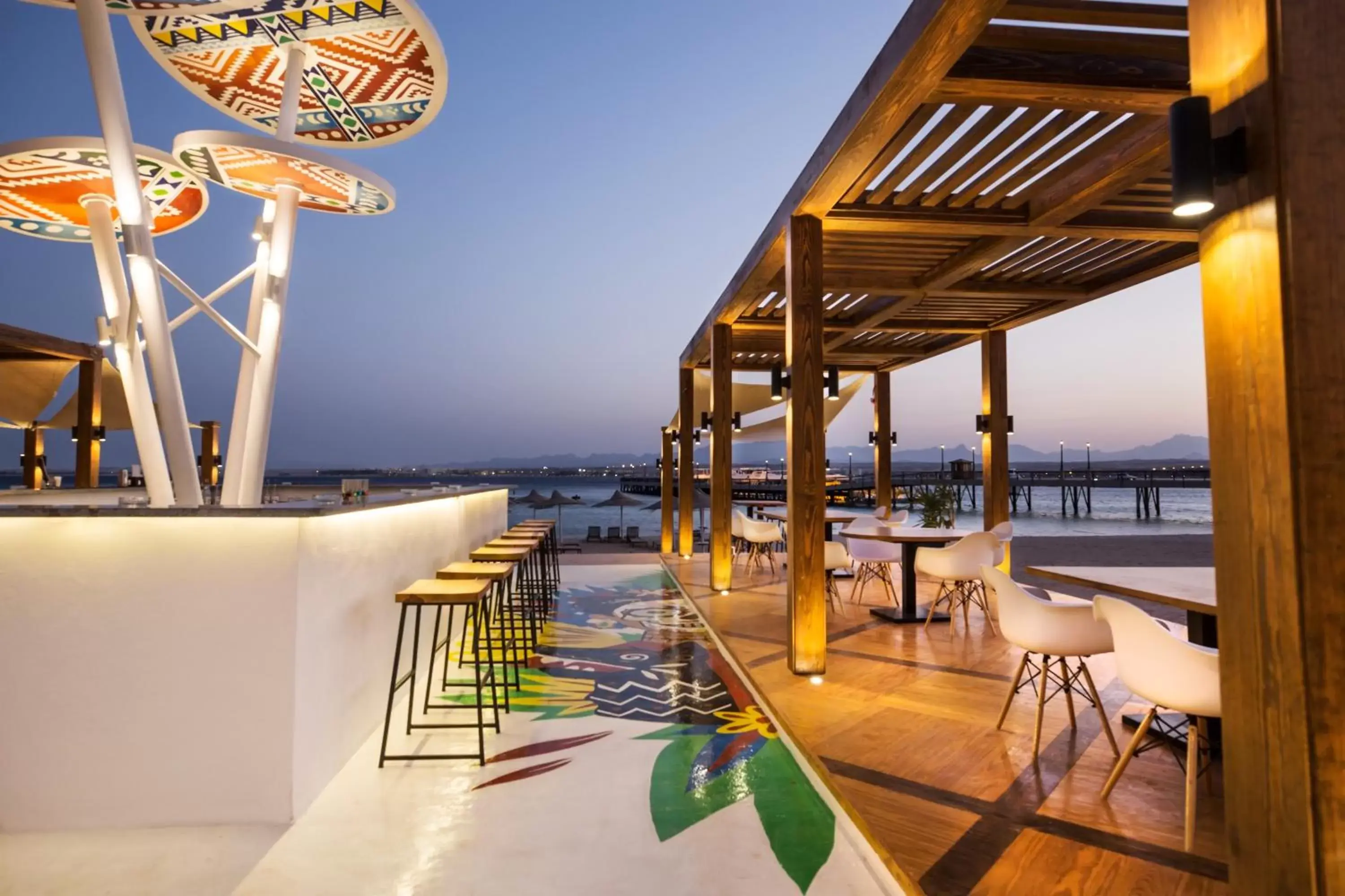 Lounge or bar, Restaurant/Places to Eat in Pyramisa Beach Resort Sahl Hasheesh