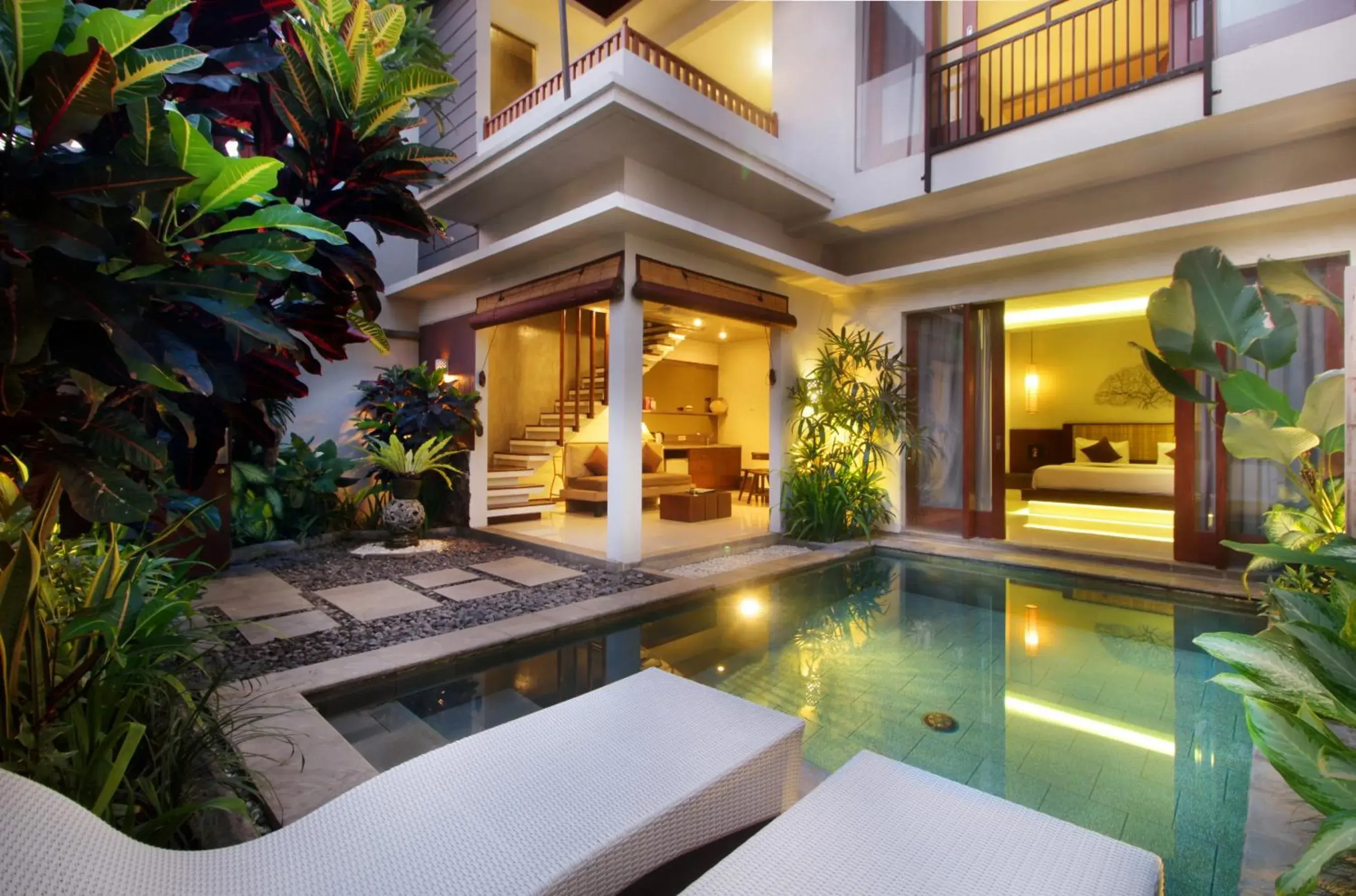 Property building, Swimming Pool in Maharaja Villas Bali - CHSE Certified