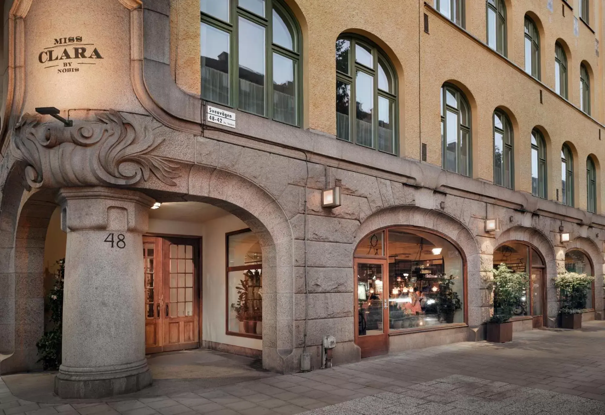 Facade/entrance in Miss Clara by Nobis, Stockholm, a Member of Design Hotels™