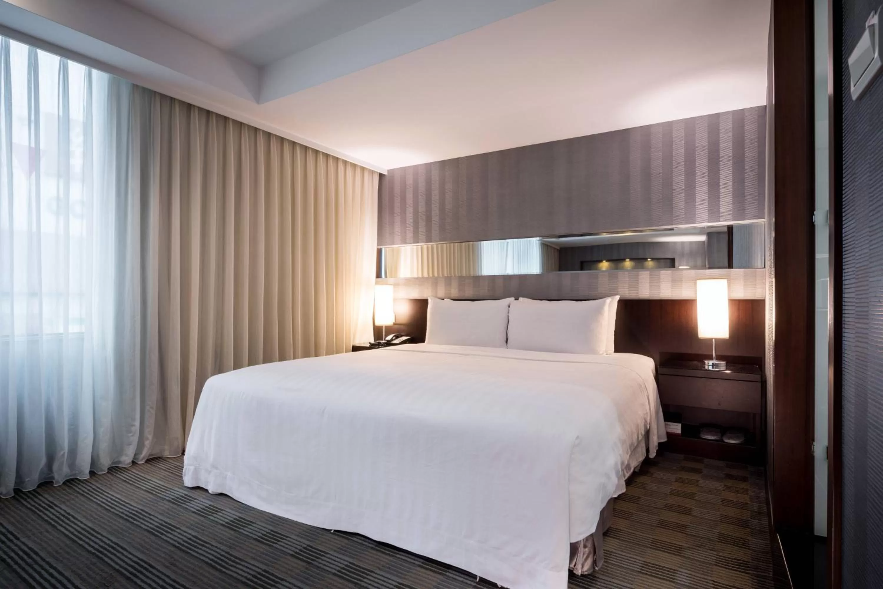 Bed in 台北碧瑤飯店 Hotel B