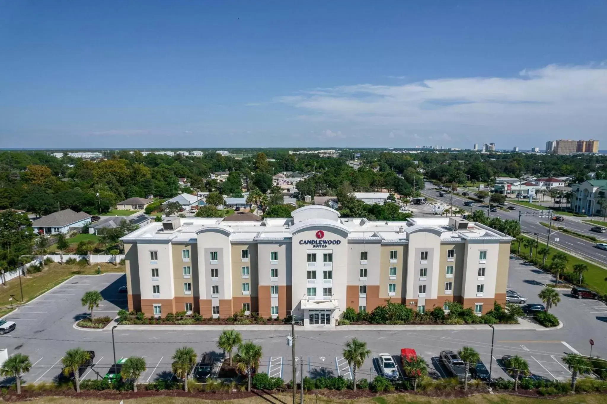 Property building, Bird's-eye View in Candlewood Suites - Panama City Beach Pier Park, an IHG Hotel