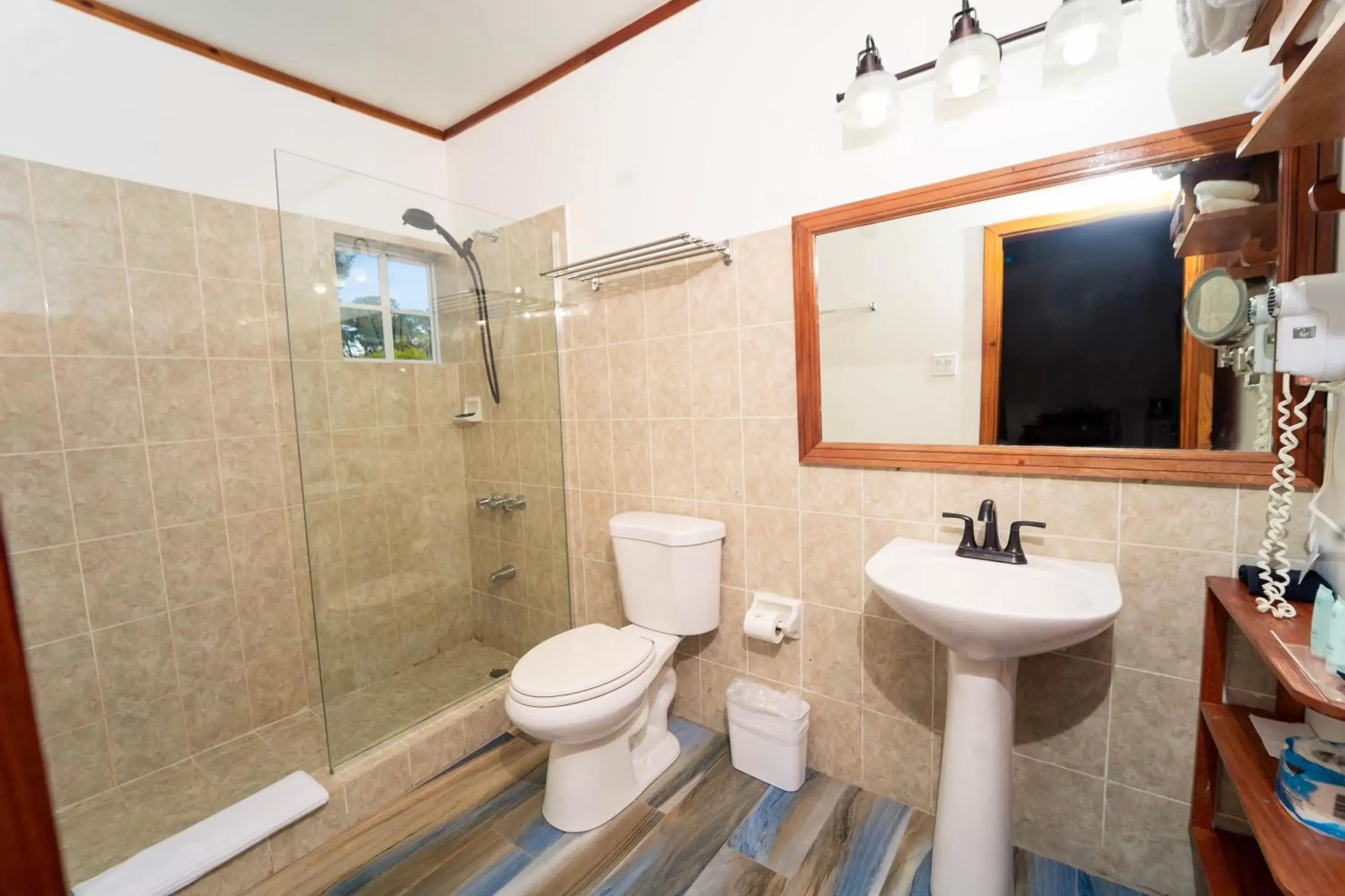Bathroom in Blue Skies Beach Resort