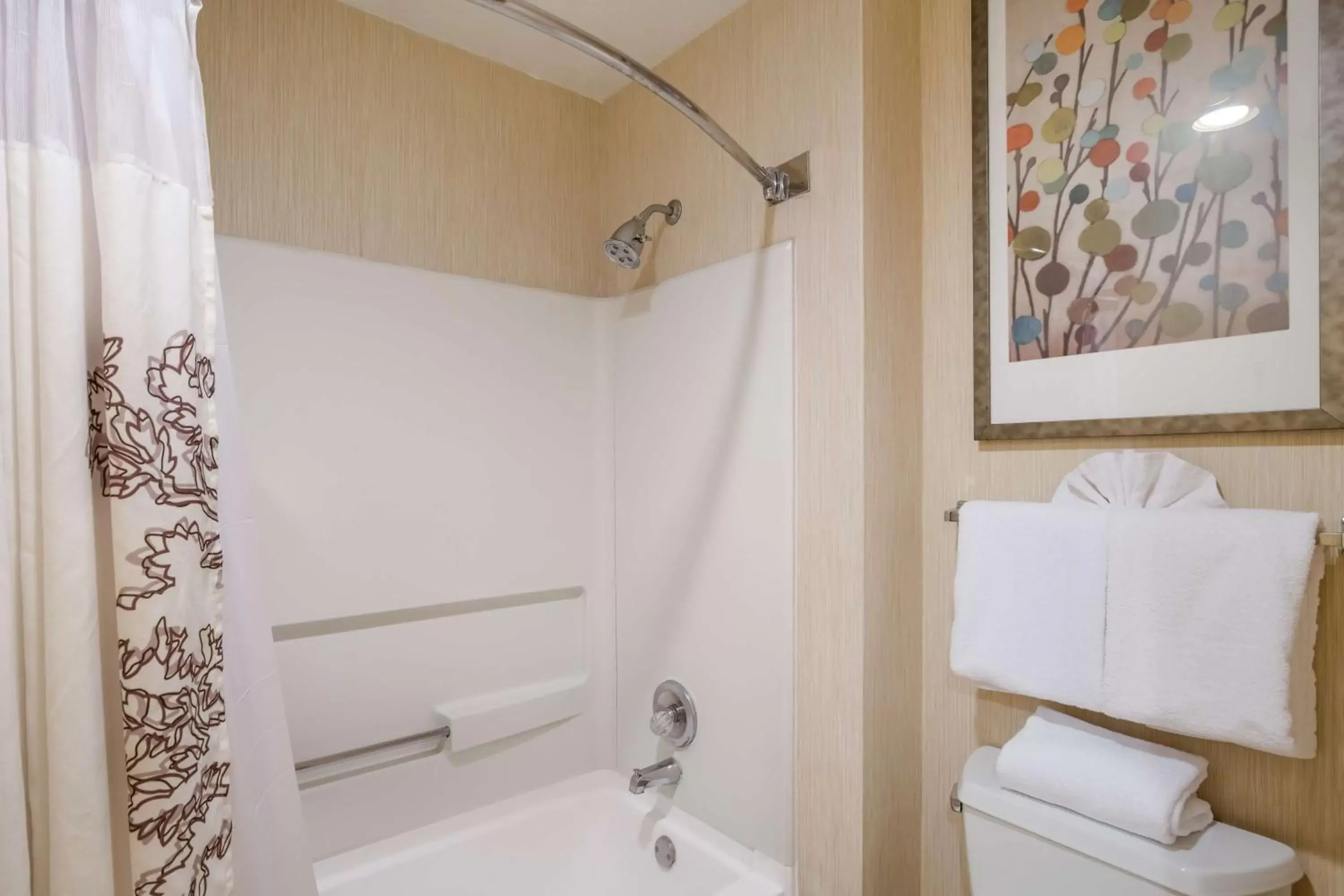 Bathroom in SenS Suites Livermore; SureStay Collection by Best Western