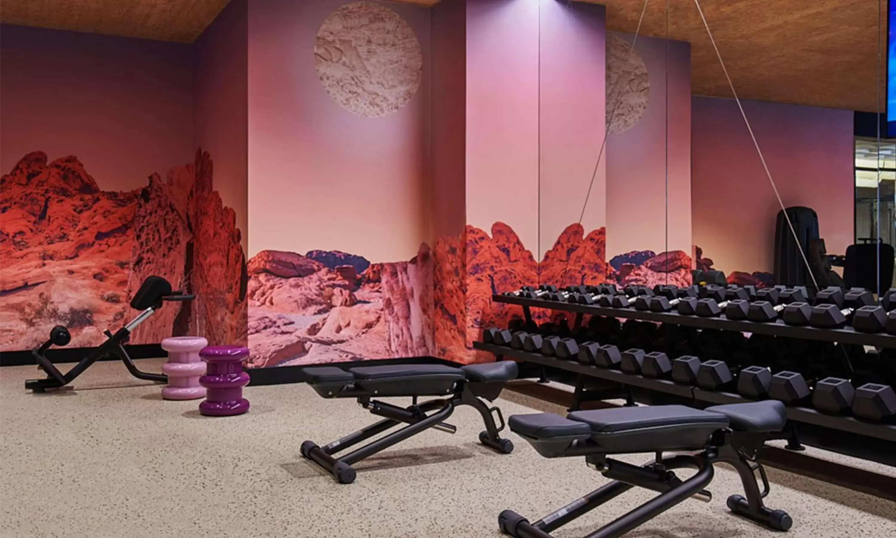 Fitness centre/facilities, Fitness Center/Facilities in Virgin Hotels Las Vegas, Curio Collection by Hilton