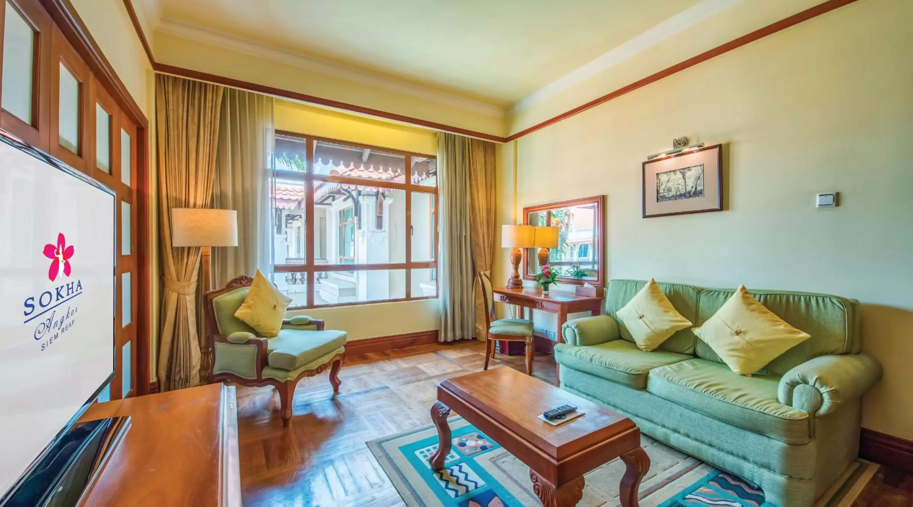 Living room, Seating Area in Sokha Angkor Resort