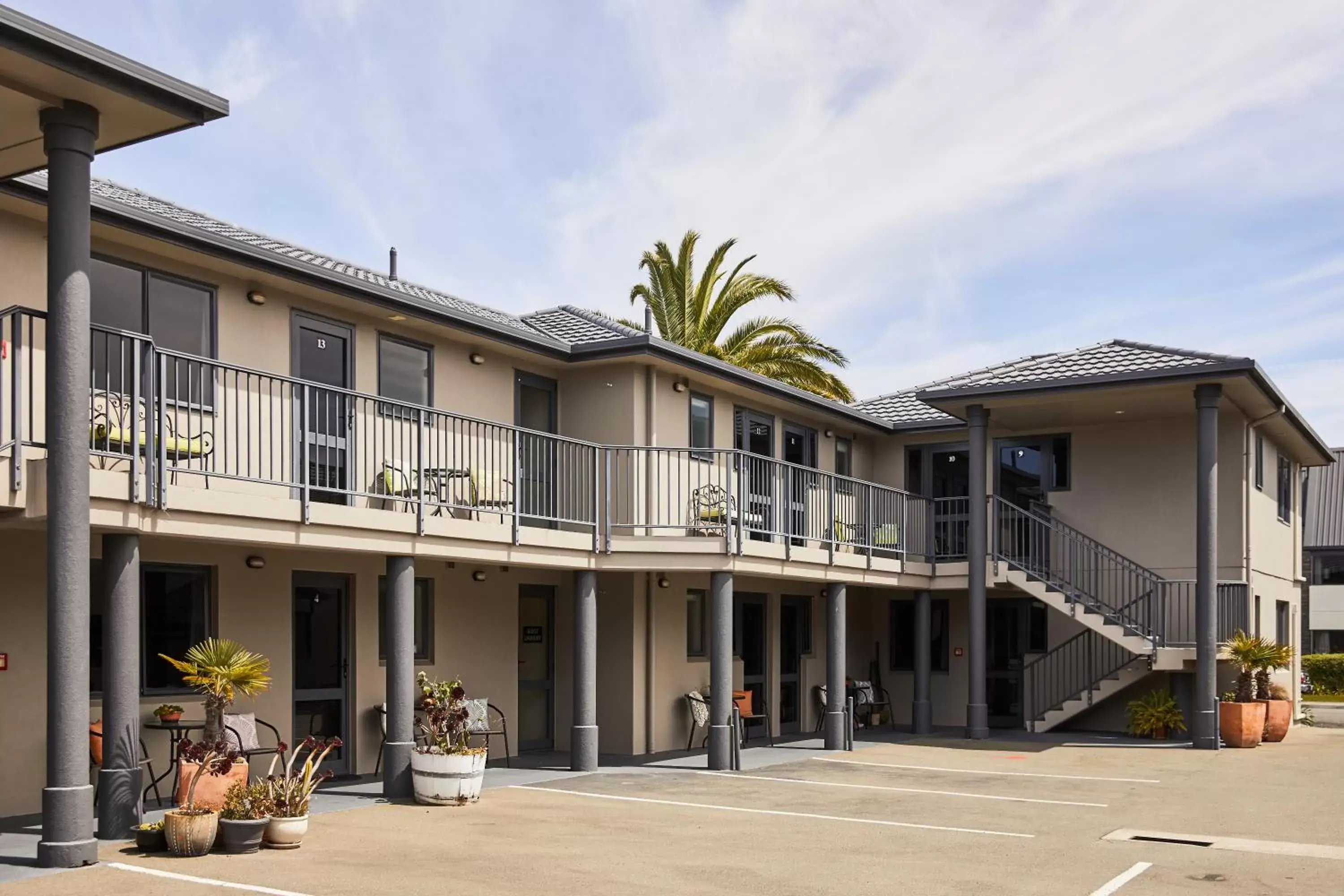 Balcony/Terrace, Property Building in Blenheim Palms Motel