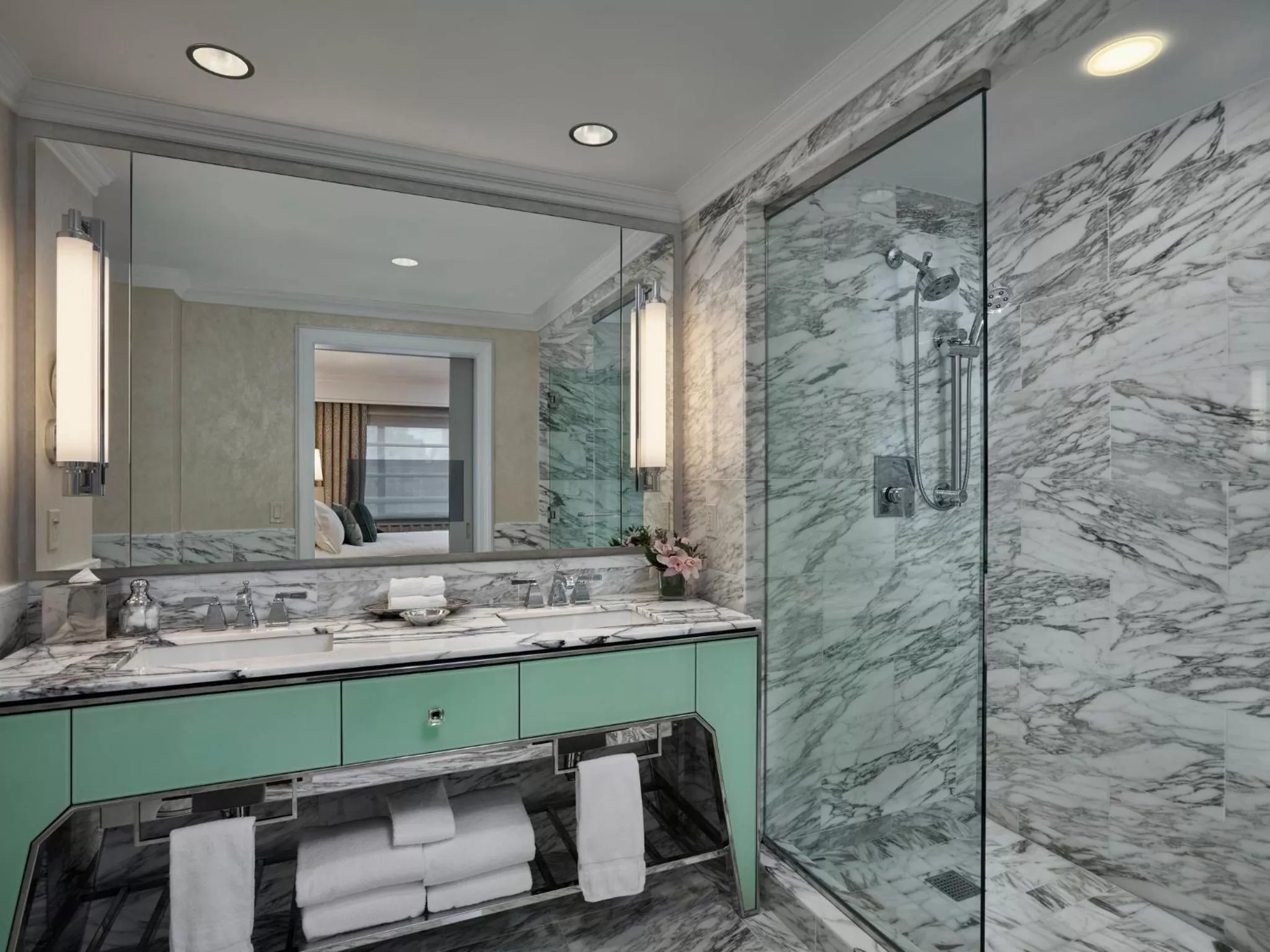 Bathroom in Loews Regency New York Hotel