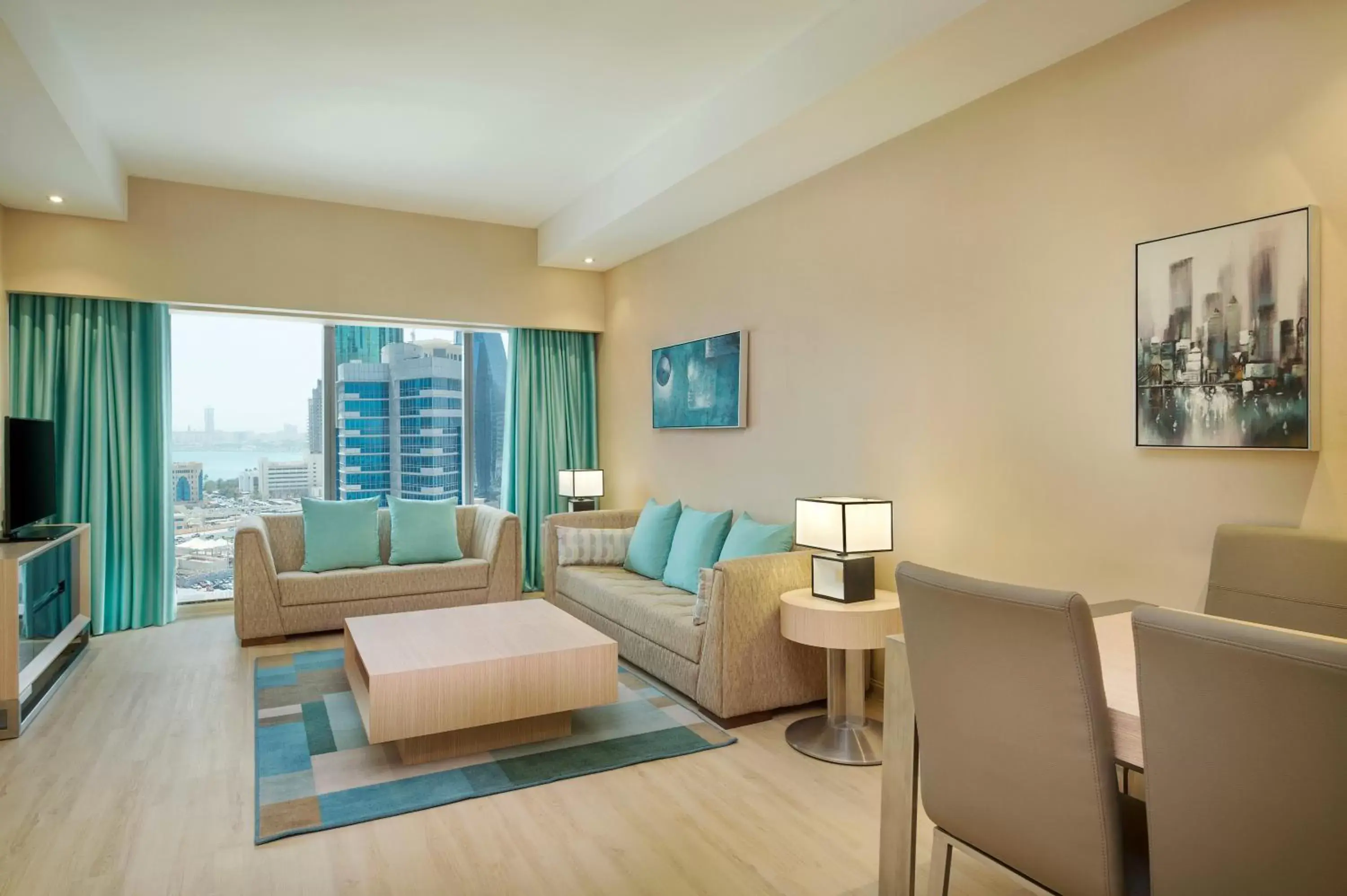 Living room, Seating Area in Wyndham Doha West Bay