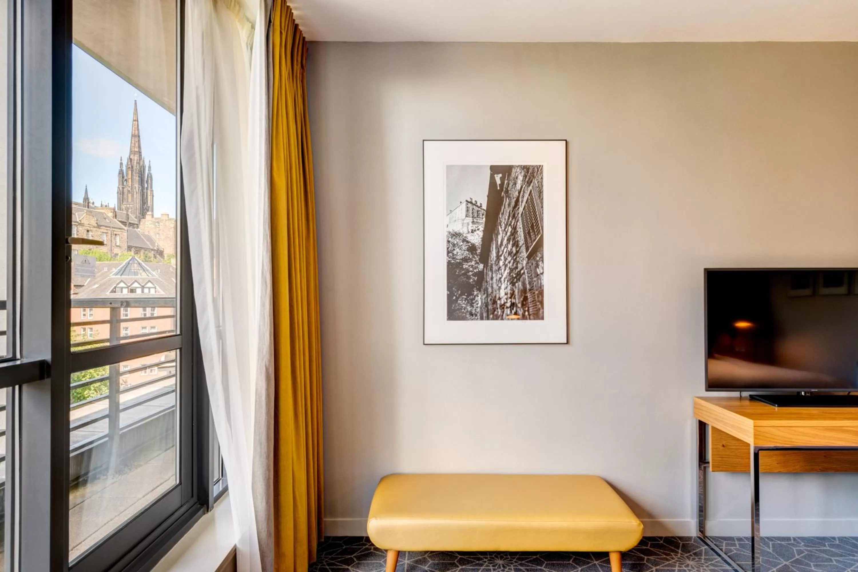 Seating area in Apex Grassmarket Hotel