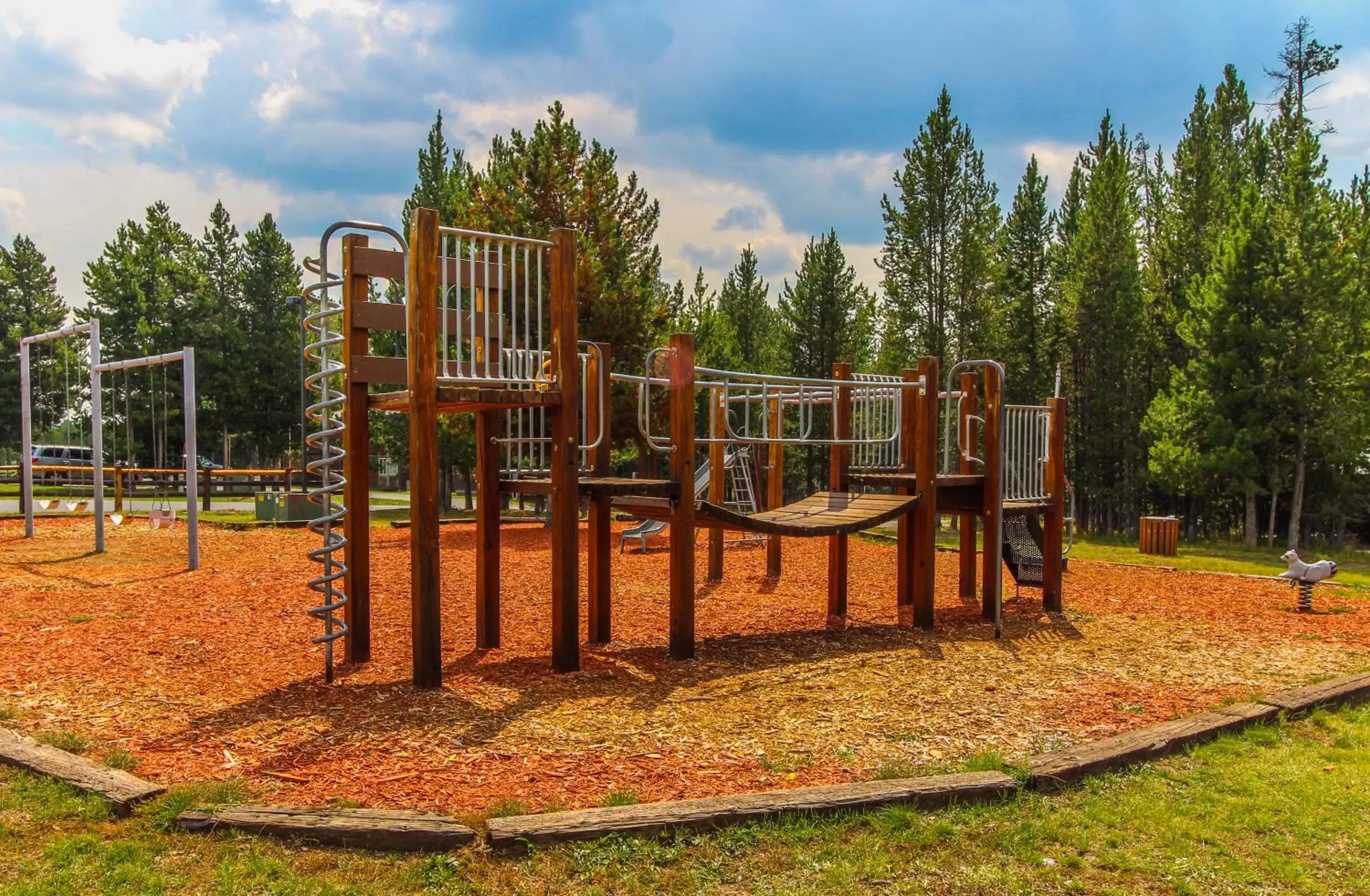 Children play ground, Children's Play Area in Timbers at Island Park