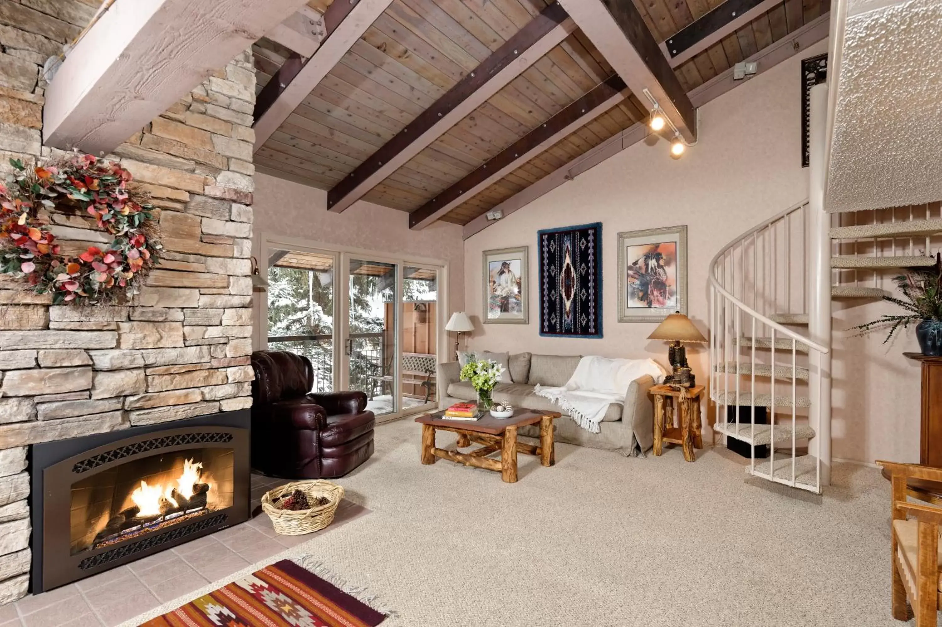 Living room, Seating Area in The Crestwood Snowmass Village