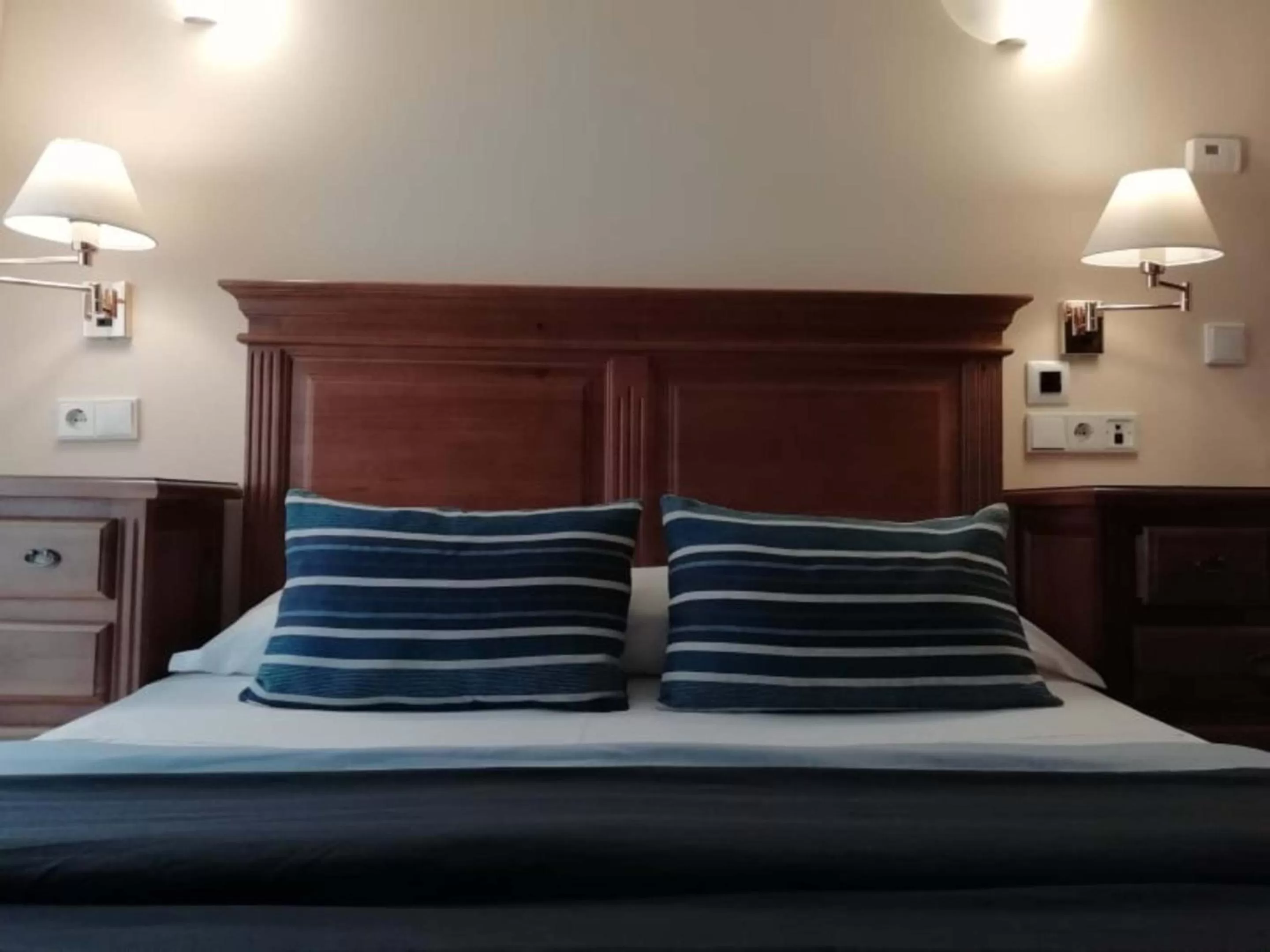 Bed in Hotel Plateros