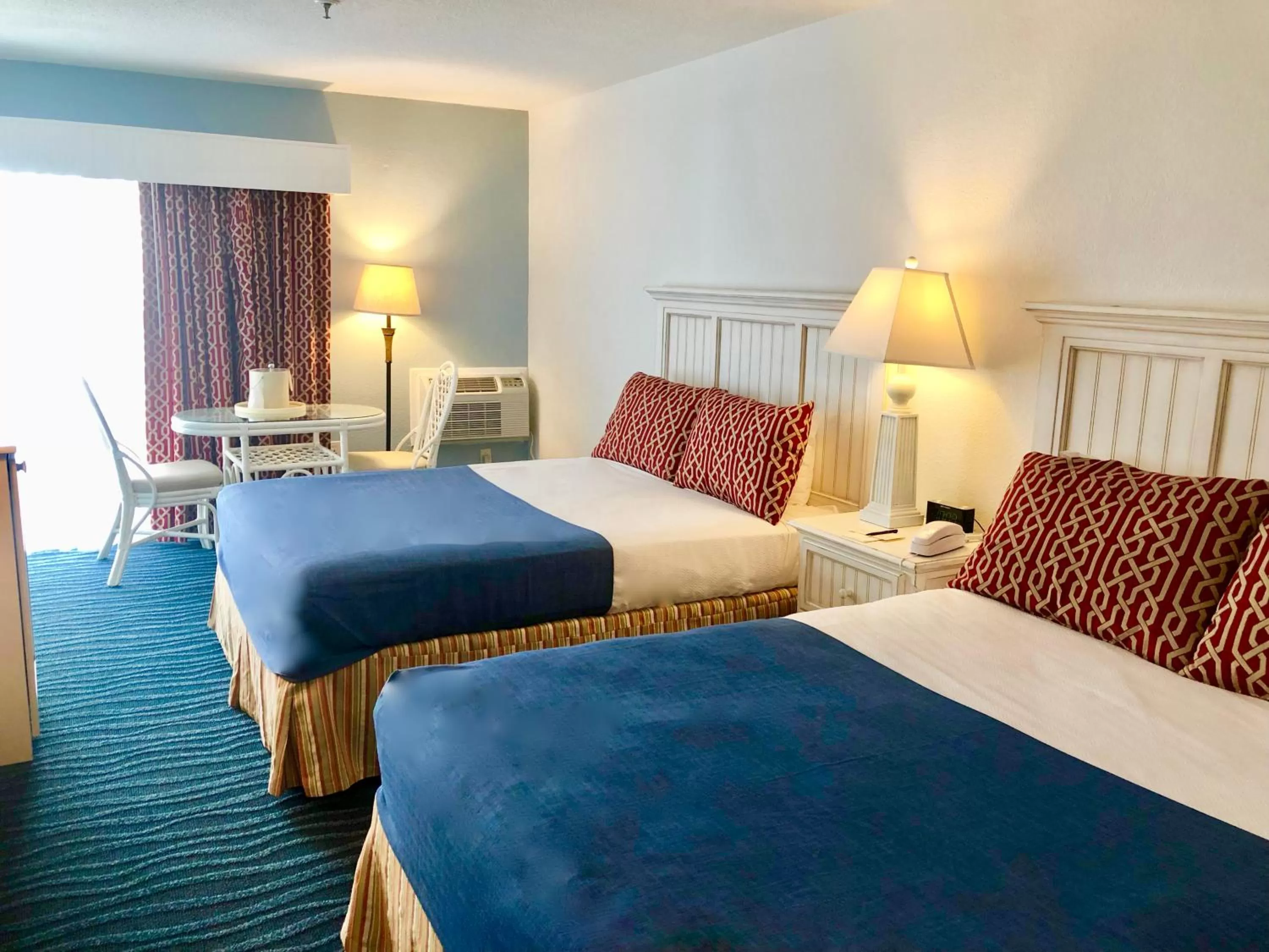 Bed in Atlantic View Hotel