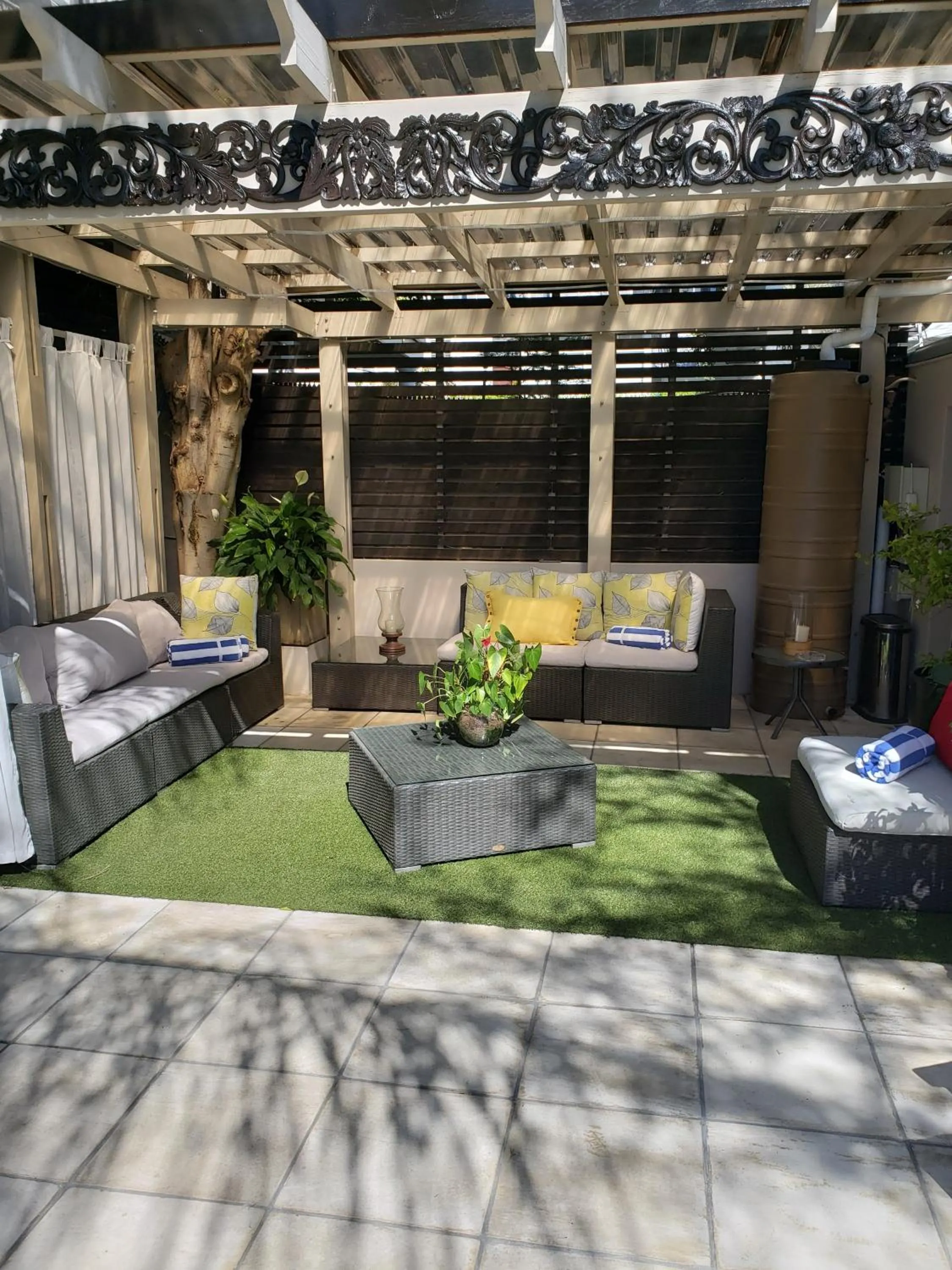 Balcony/Terrace in Point B Guest House -Sustainable Solar Energy