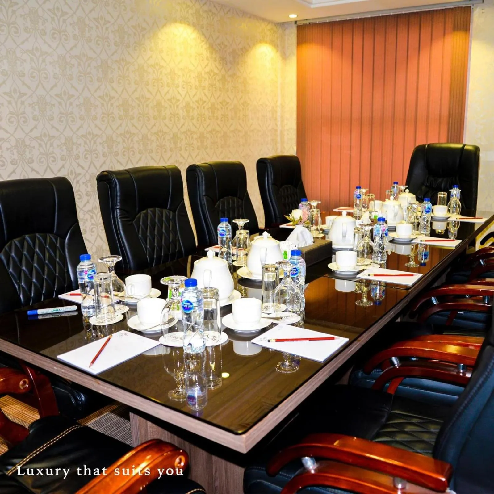 Seating area in Crown Town Hotel