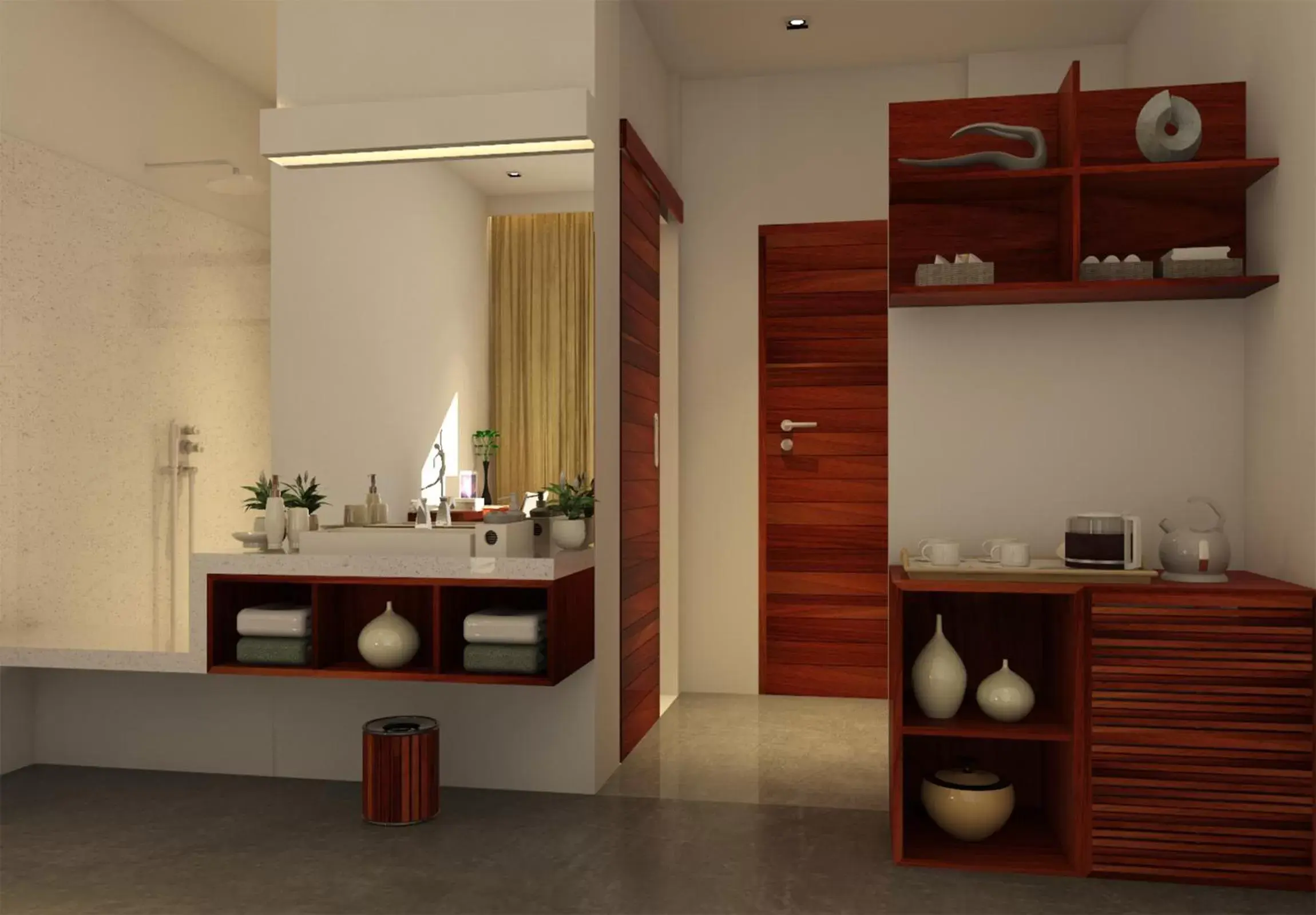 Photo of the whole room, Bathroom in Apsara Residence Hotel