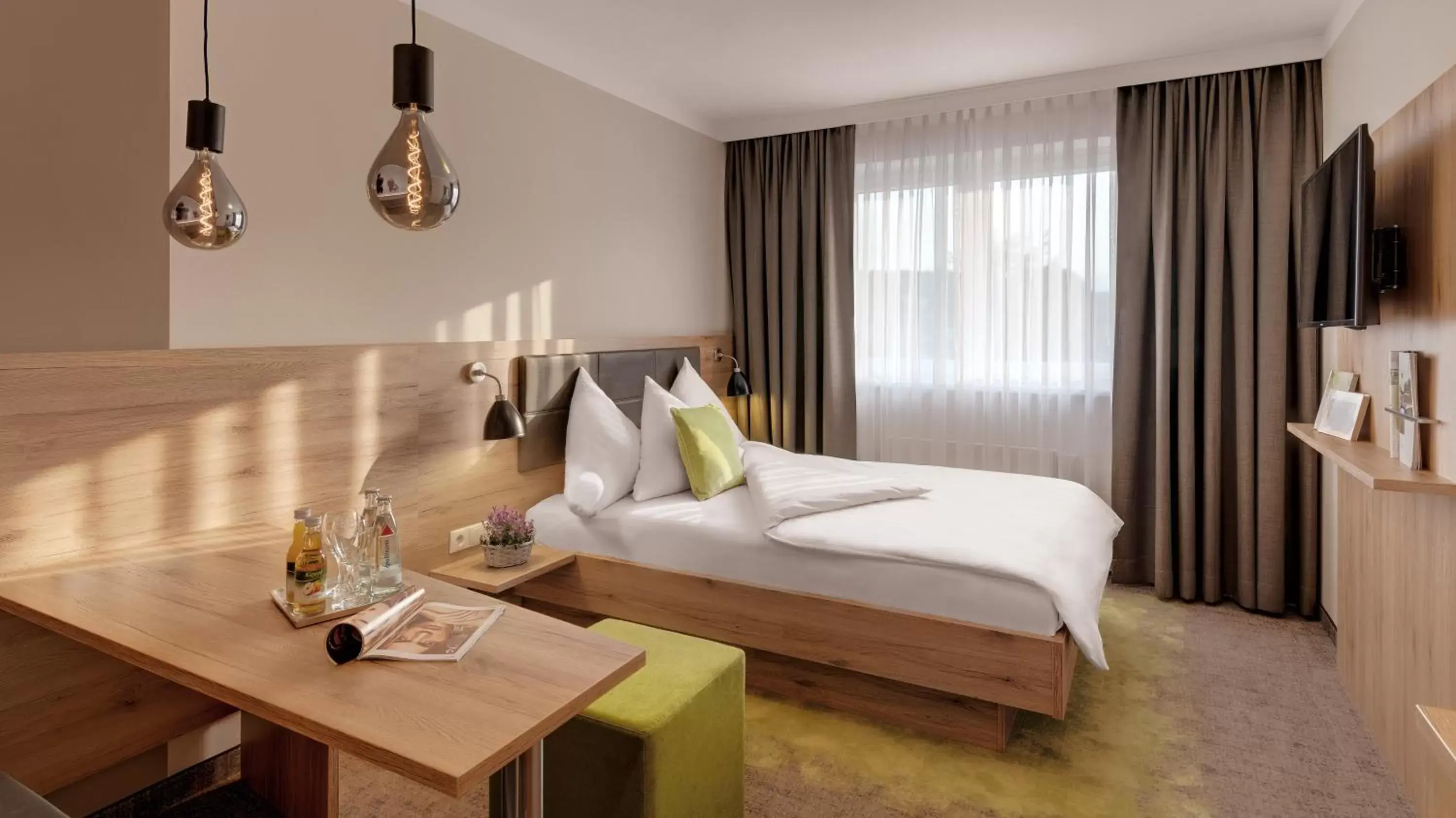 Single Room with French Bed in Pfalzhotel Asselheim Single Room with French Bed in Pfalzhotel Asselheim