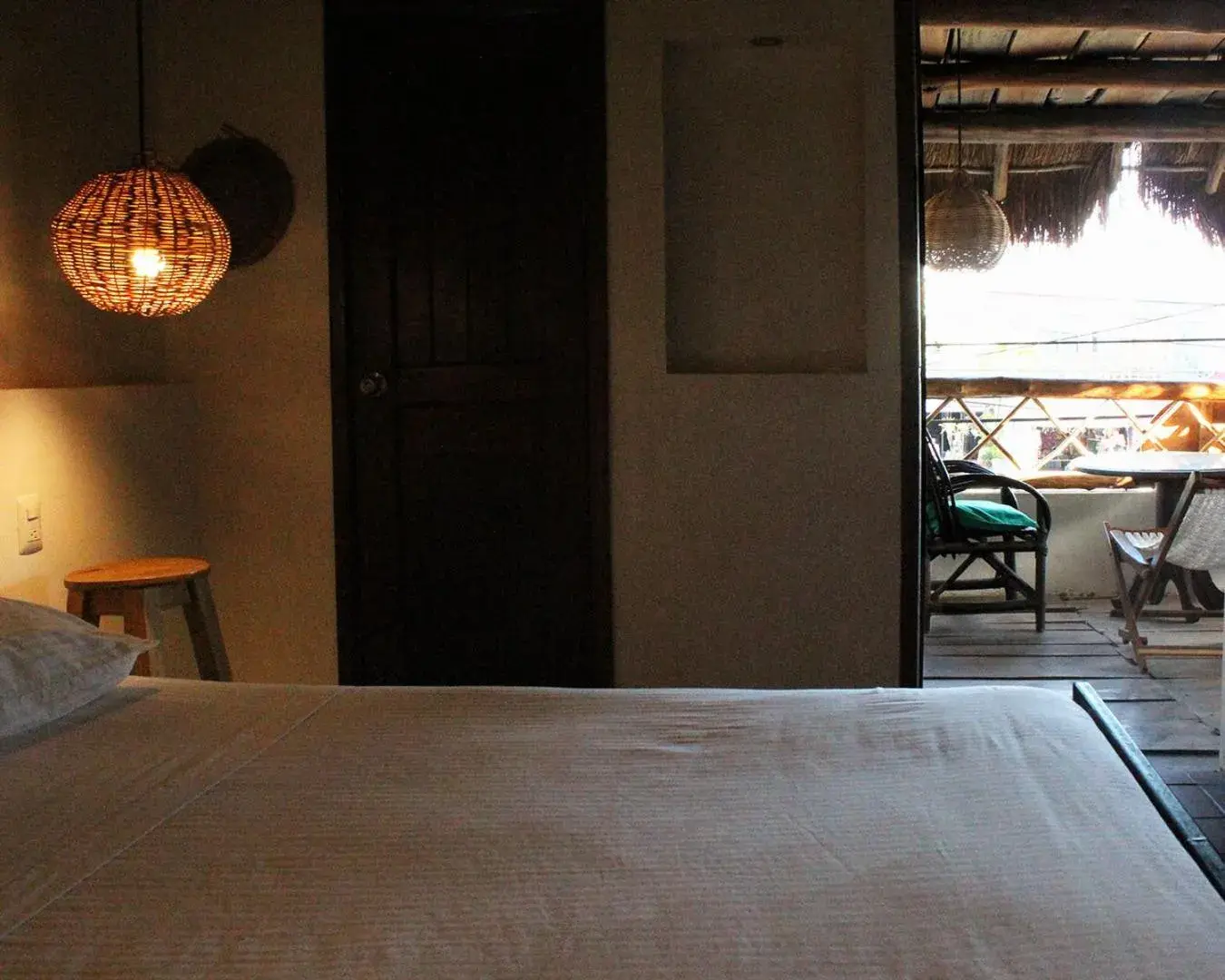 Balcony/Terrace, Bed in L.Hotelito Tulum