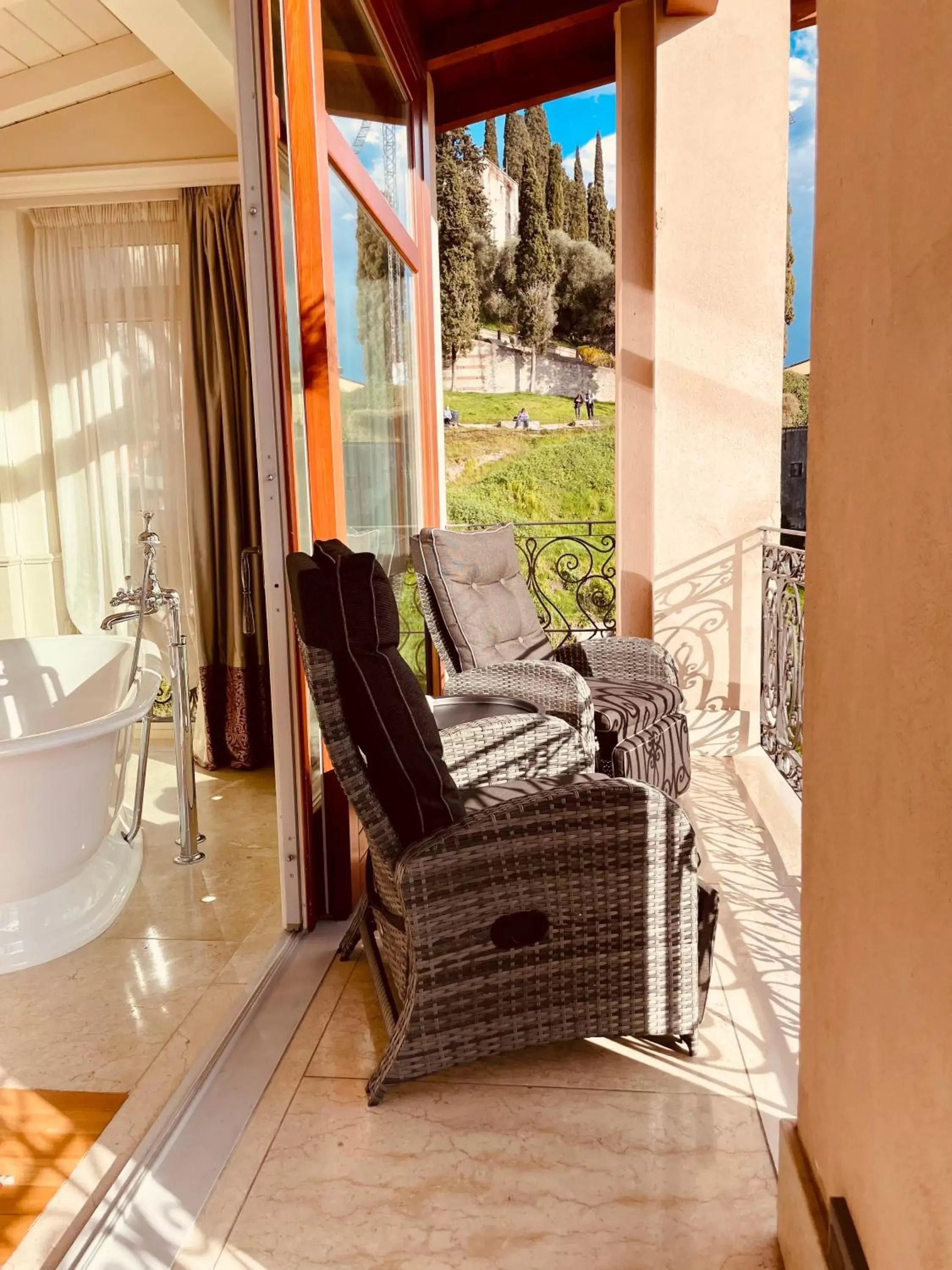 Balcony/Terrace, Seating Area in Relais Colle San Pietro