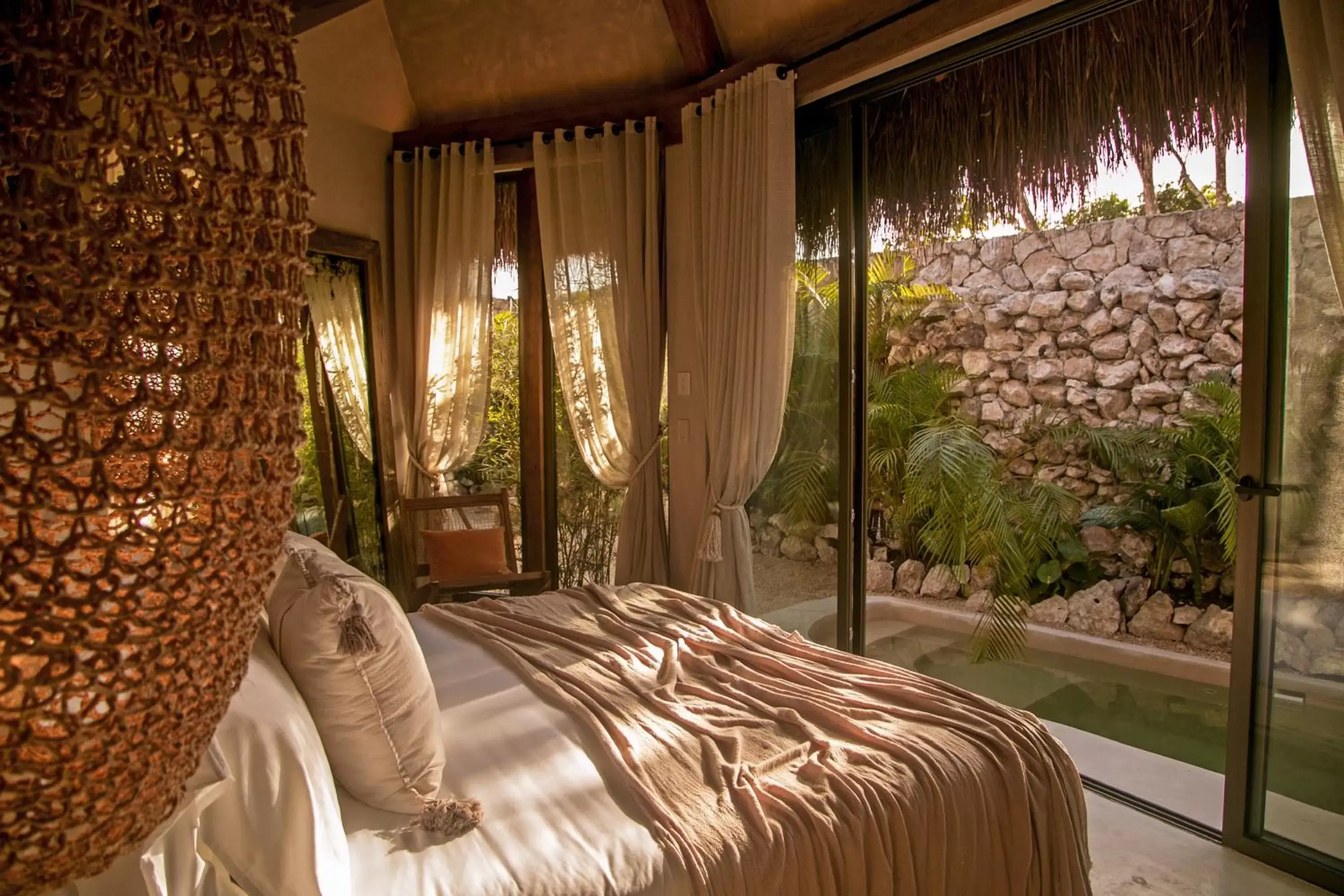 Bed in Hotel Muaré & Spa Tulum