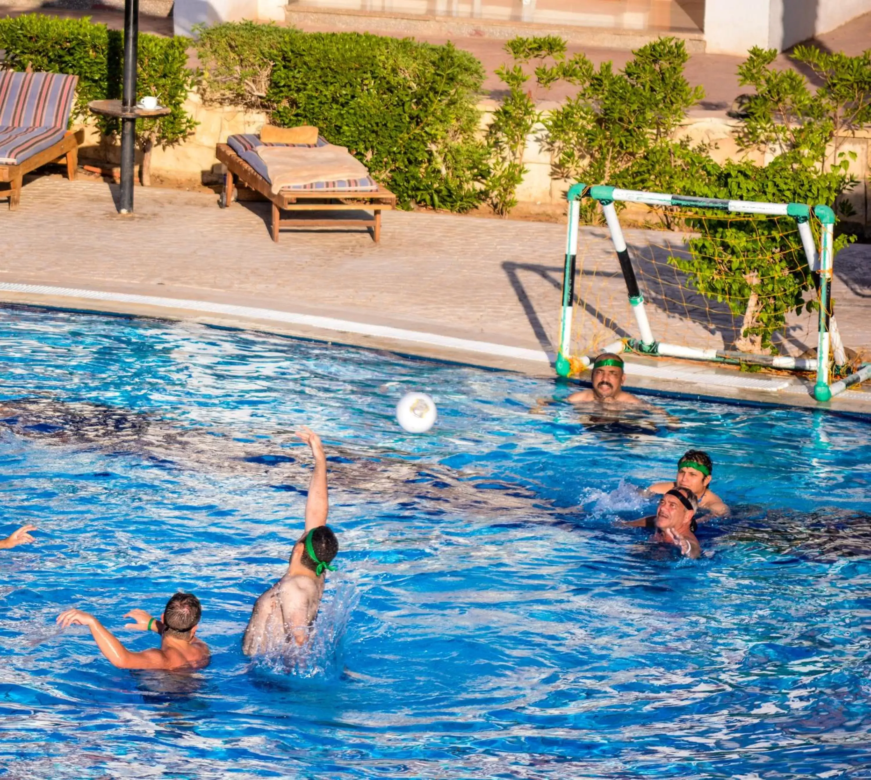 Pool view, Children in Dive Inn Resort