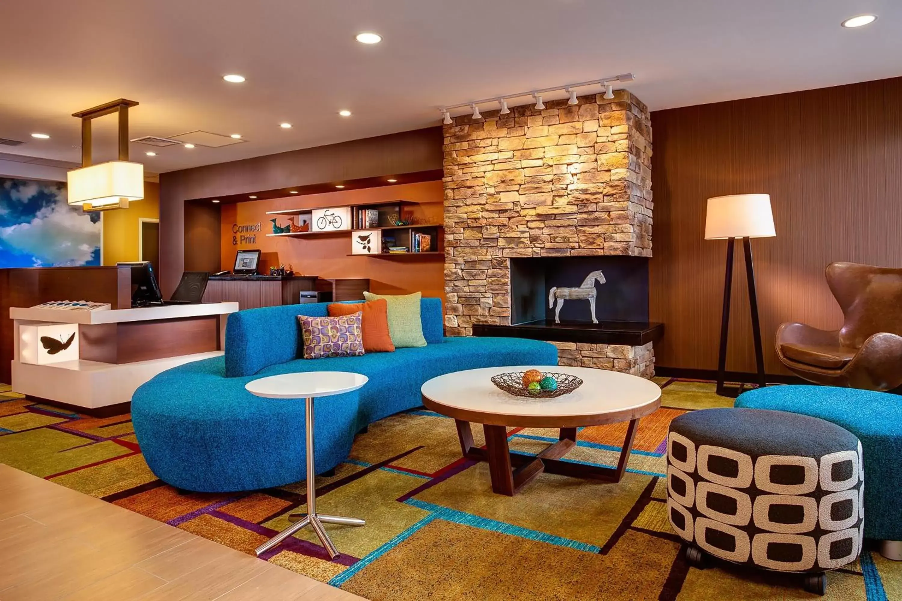 Lobby or reception, Seating Area in Fairfield Inn & Suites Lincoln Crete