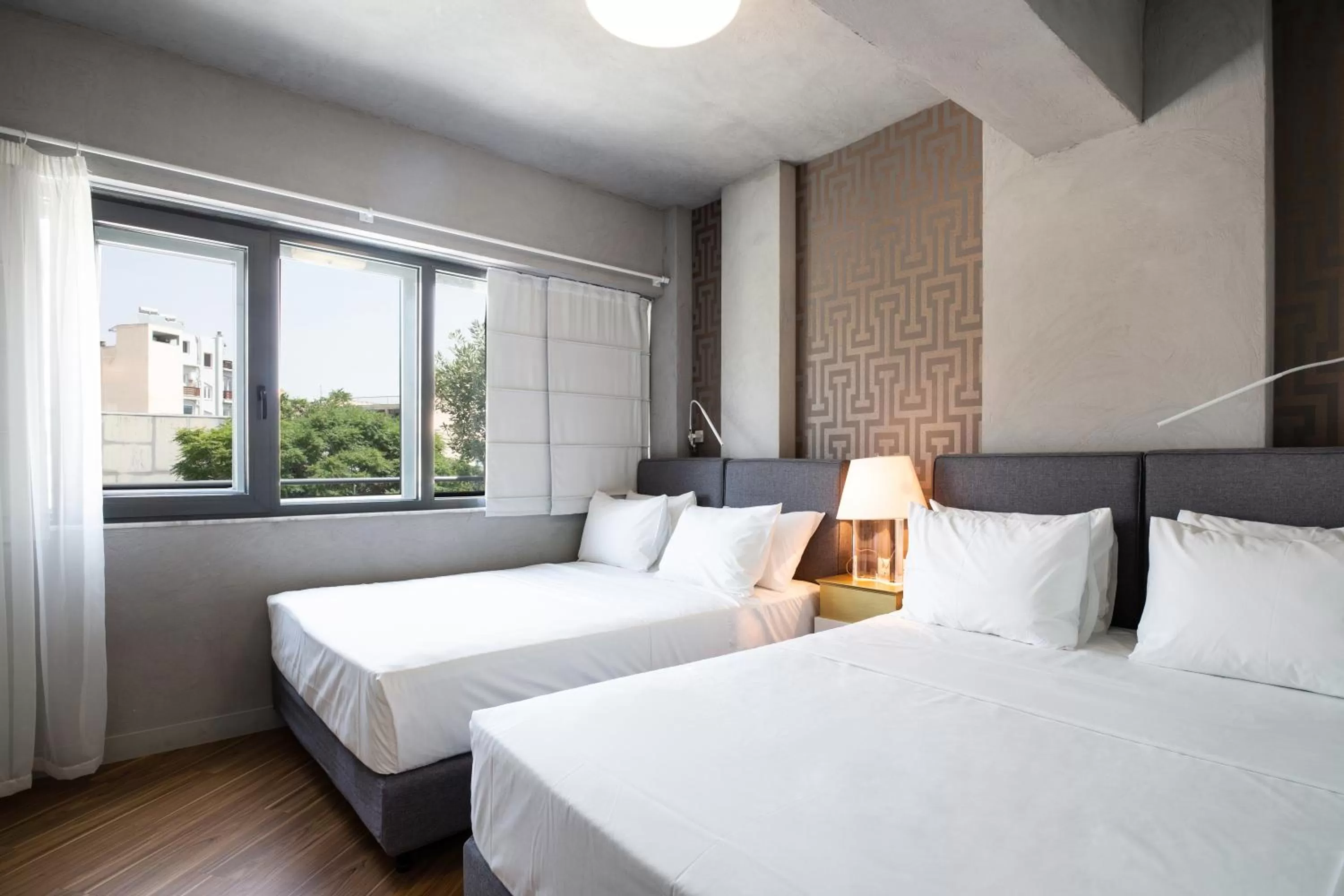 Bed in Downtown Athens Lofts - The Acropolis Observatory