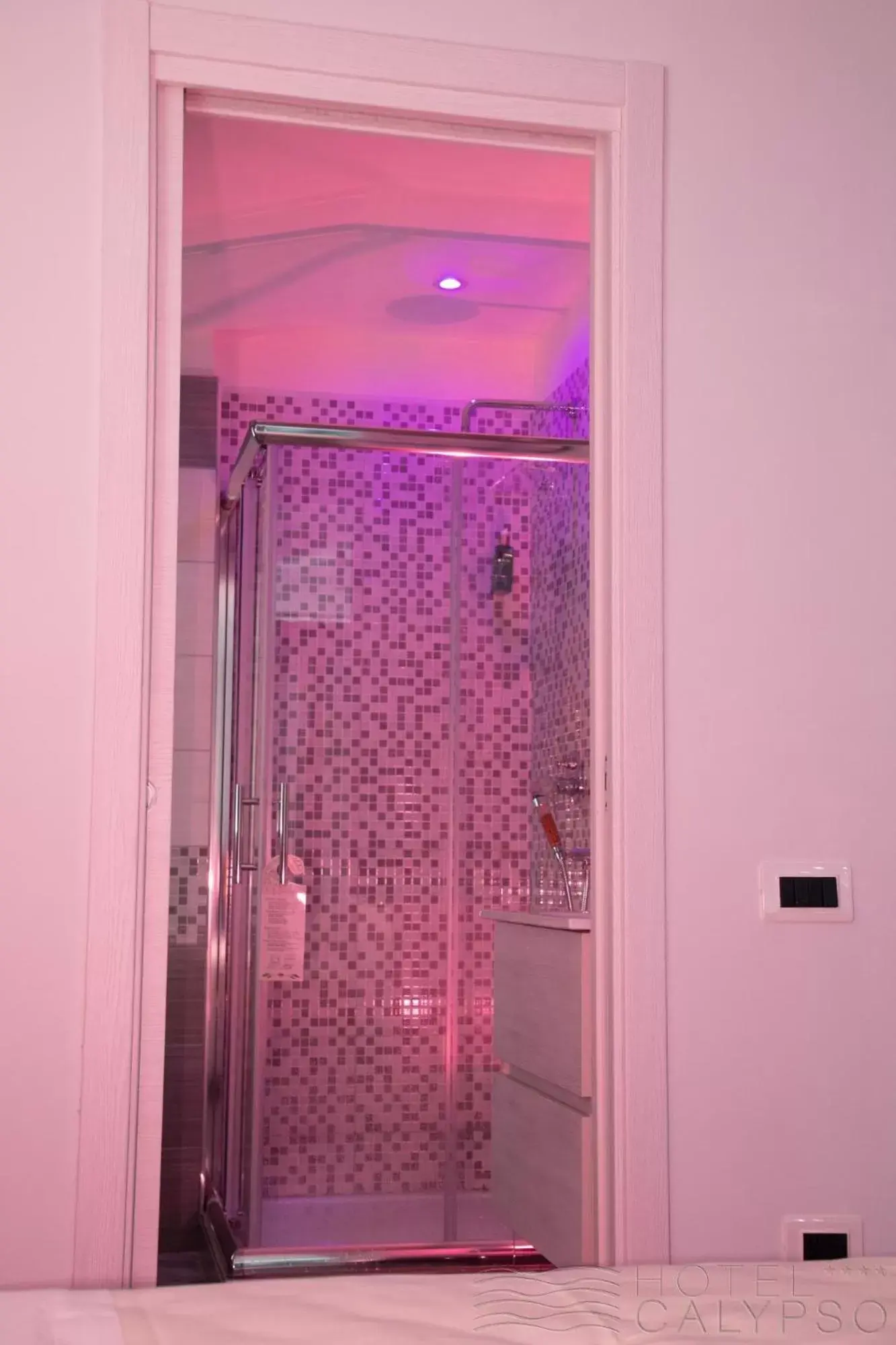 Shower, Bathroom in Hotel Calypso