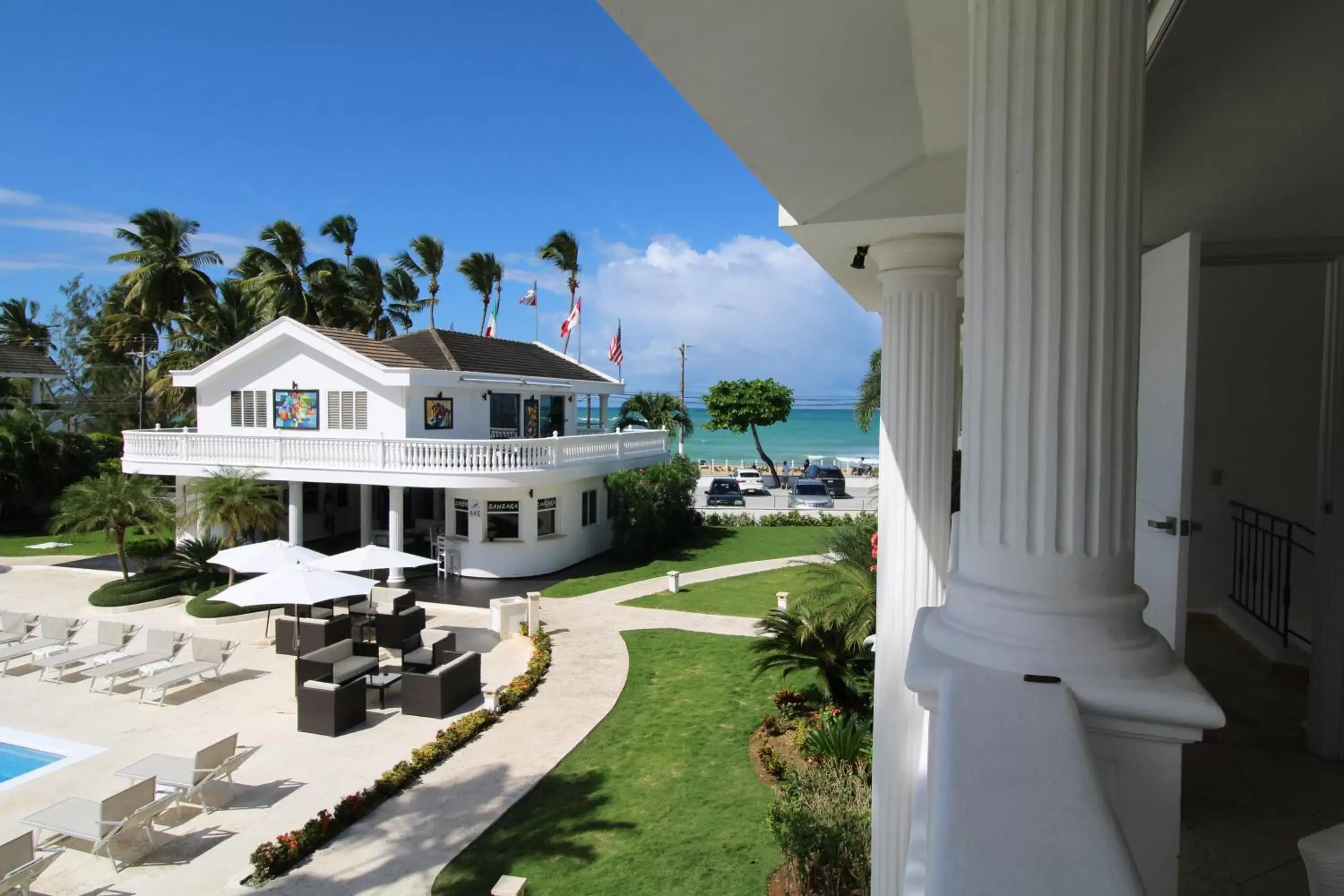 Patio in Albachiara Hotel - Las Terrenas