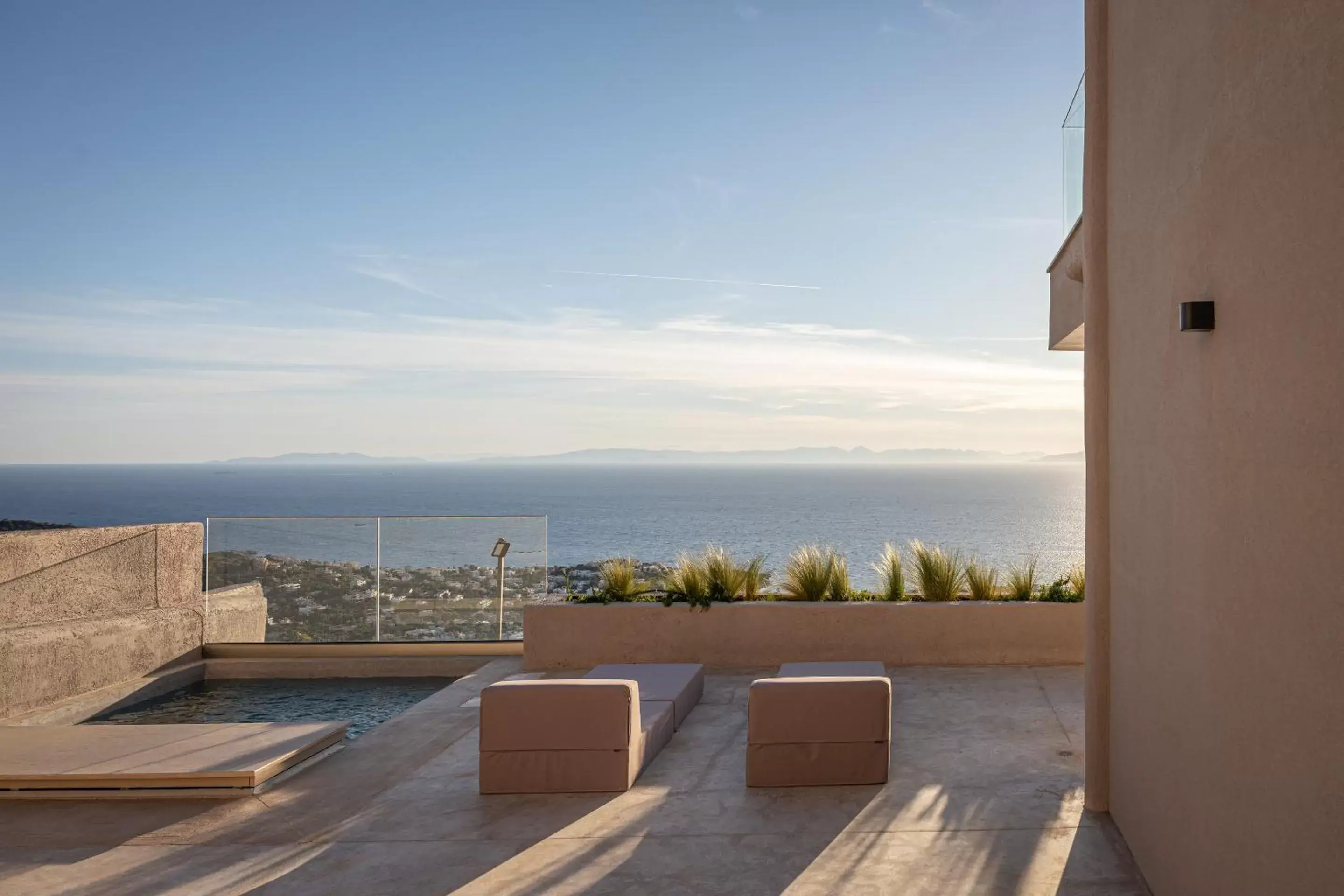 Balcony/Terrace, Swimming Pool in Saronida Hills