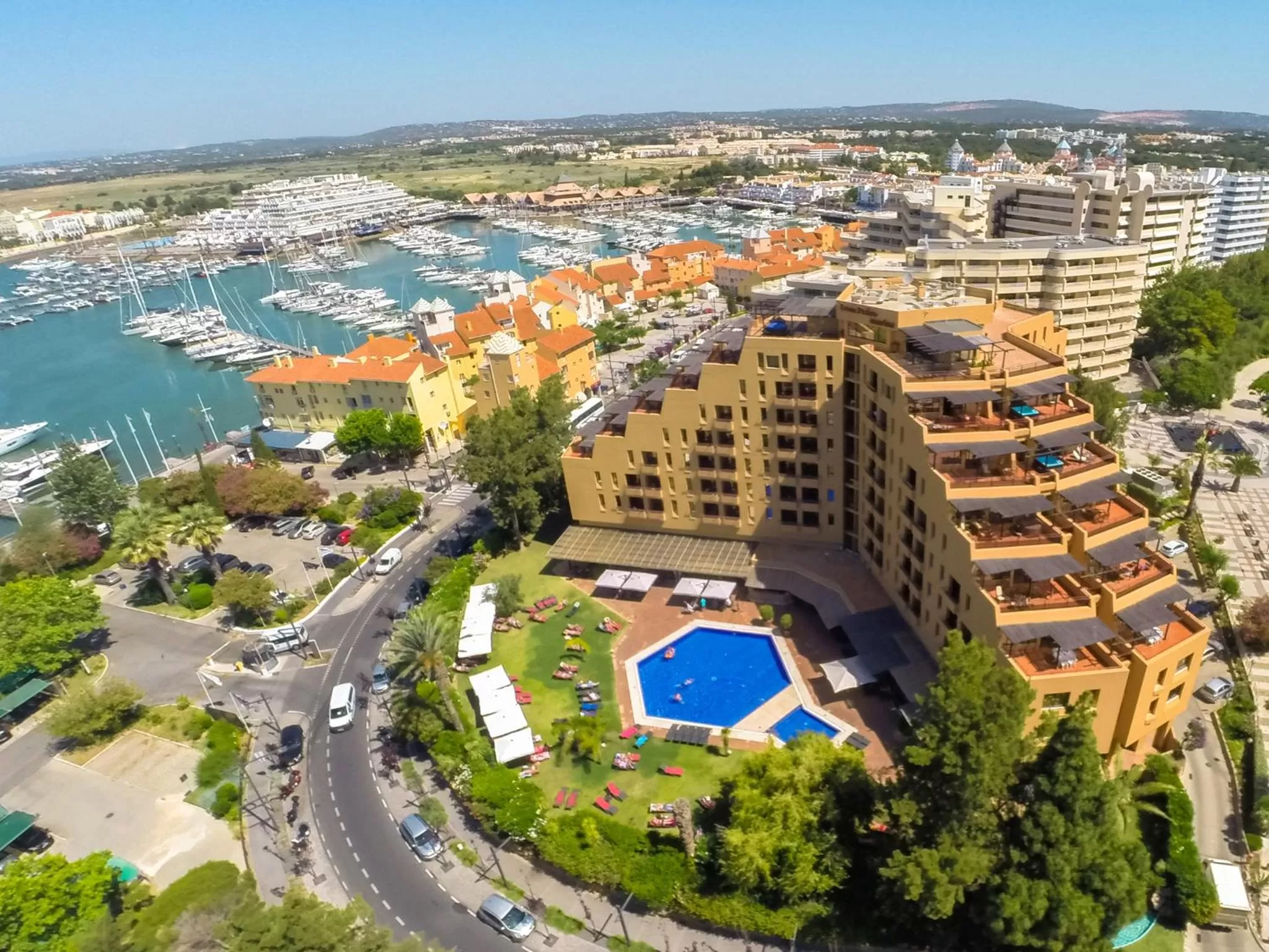 Bird's eye view in Dom Pedro Marina