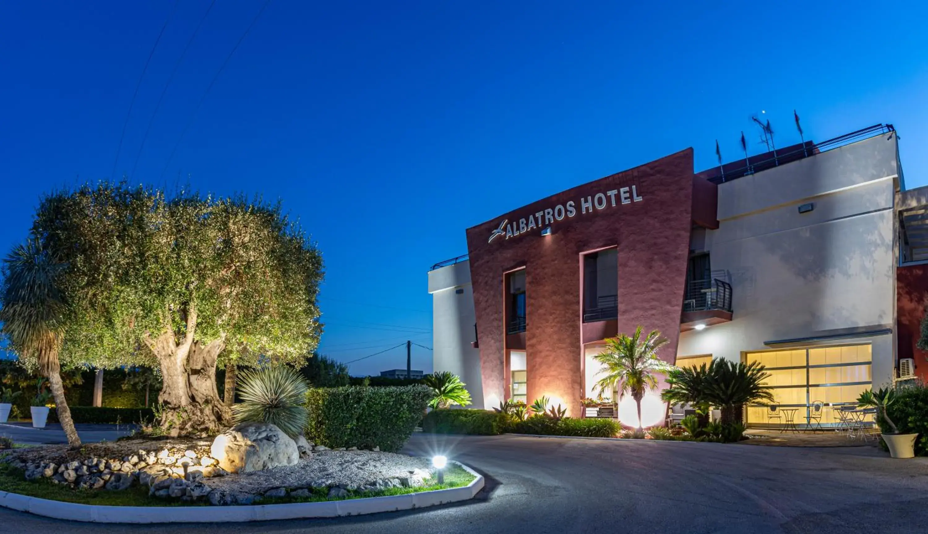 Night, Property Building in Albatros Hotel