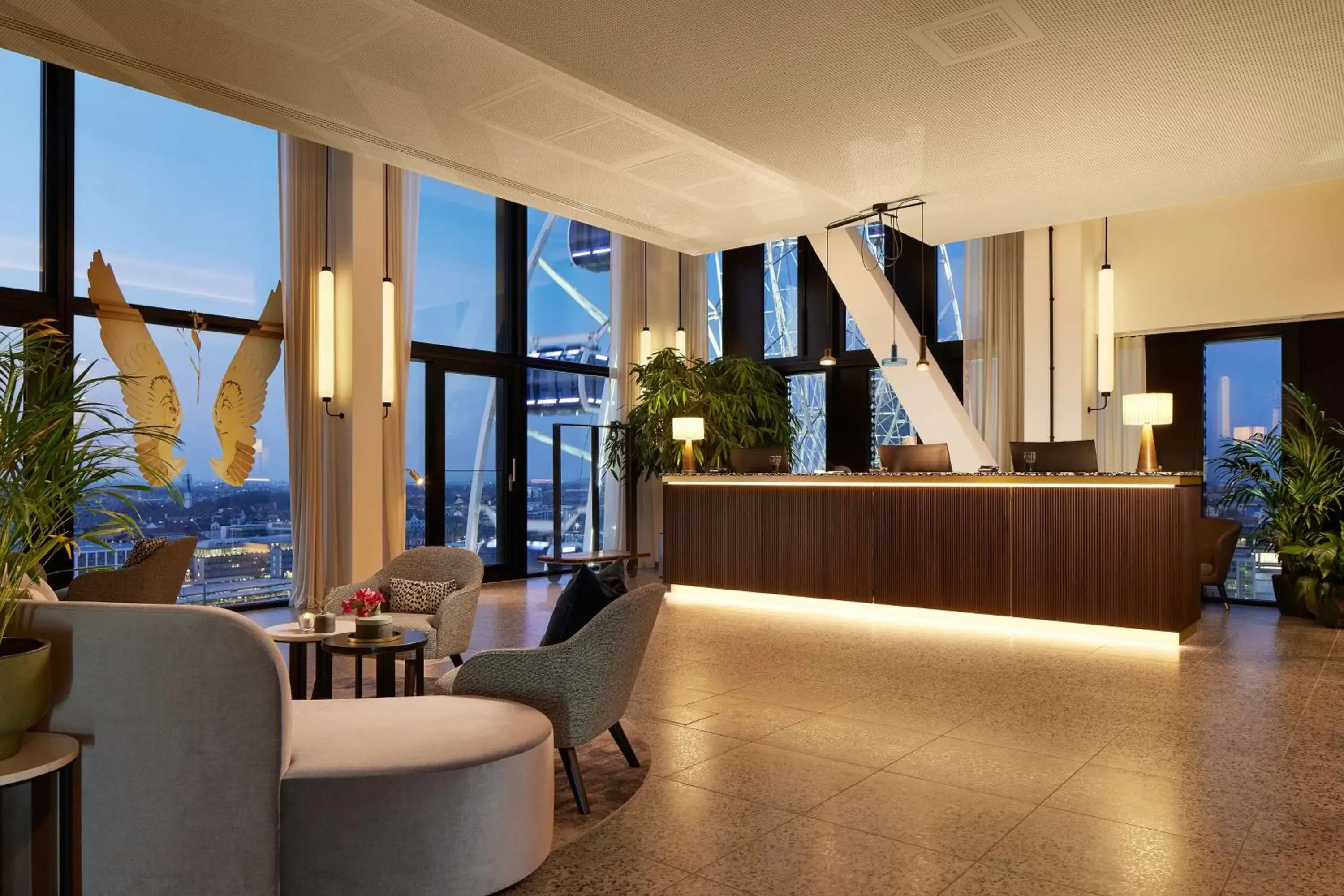 Lobby or reception in Adina Apartment Hotel Munich Lobby or reception in Adina Apartment Hotel Munich