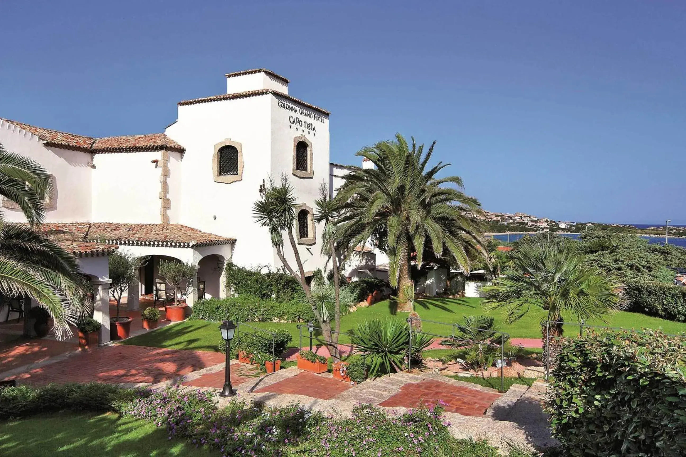 Facade/entrance, Property Building in Colonna Grand Hotel Capo Testa