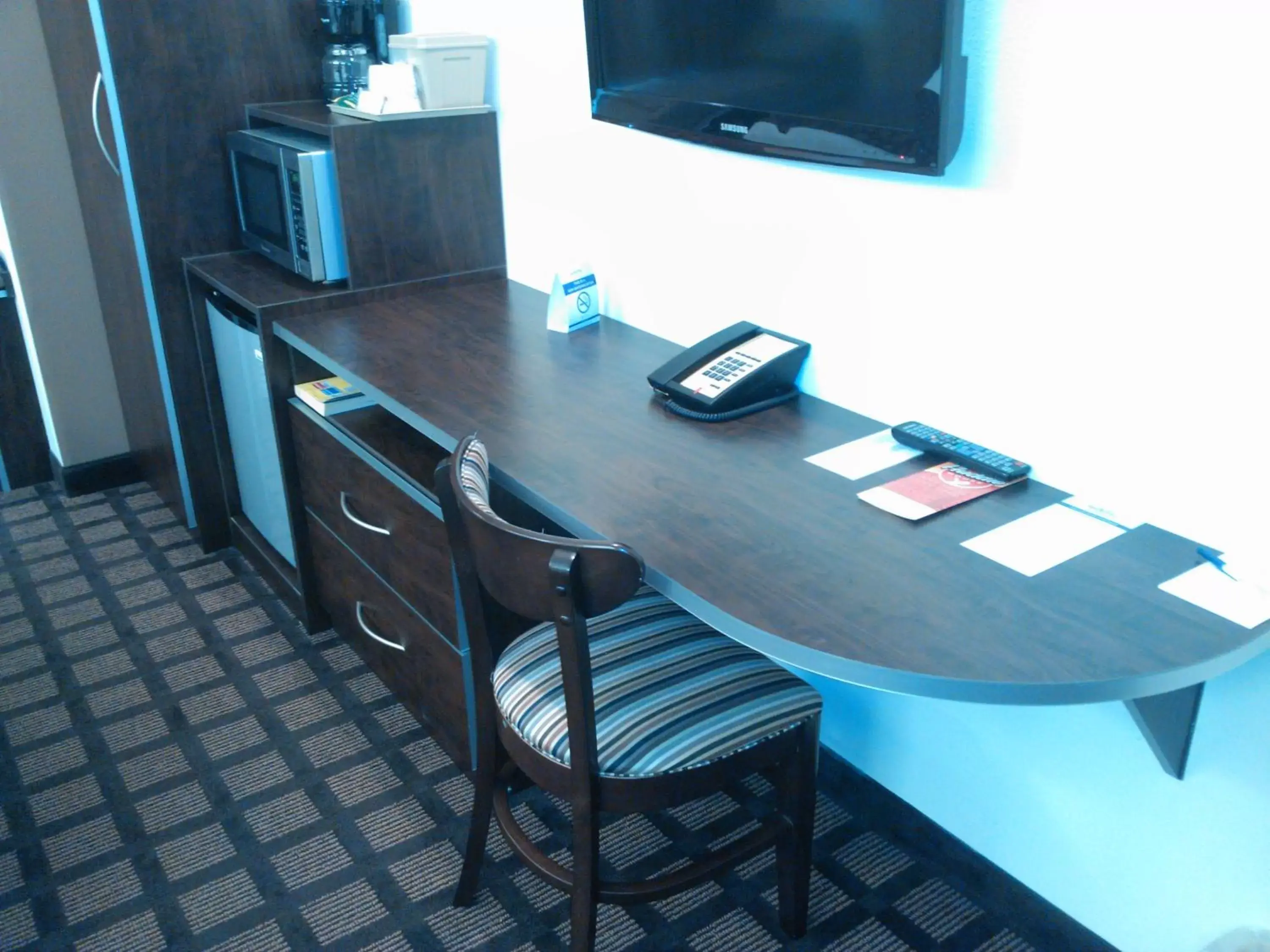 Decorative detail, TV/Entertainment Center in Microtel Inn and Suites Eagle Pass