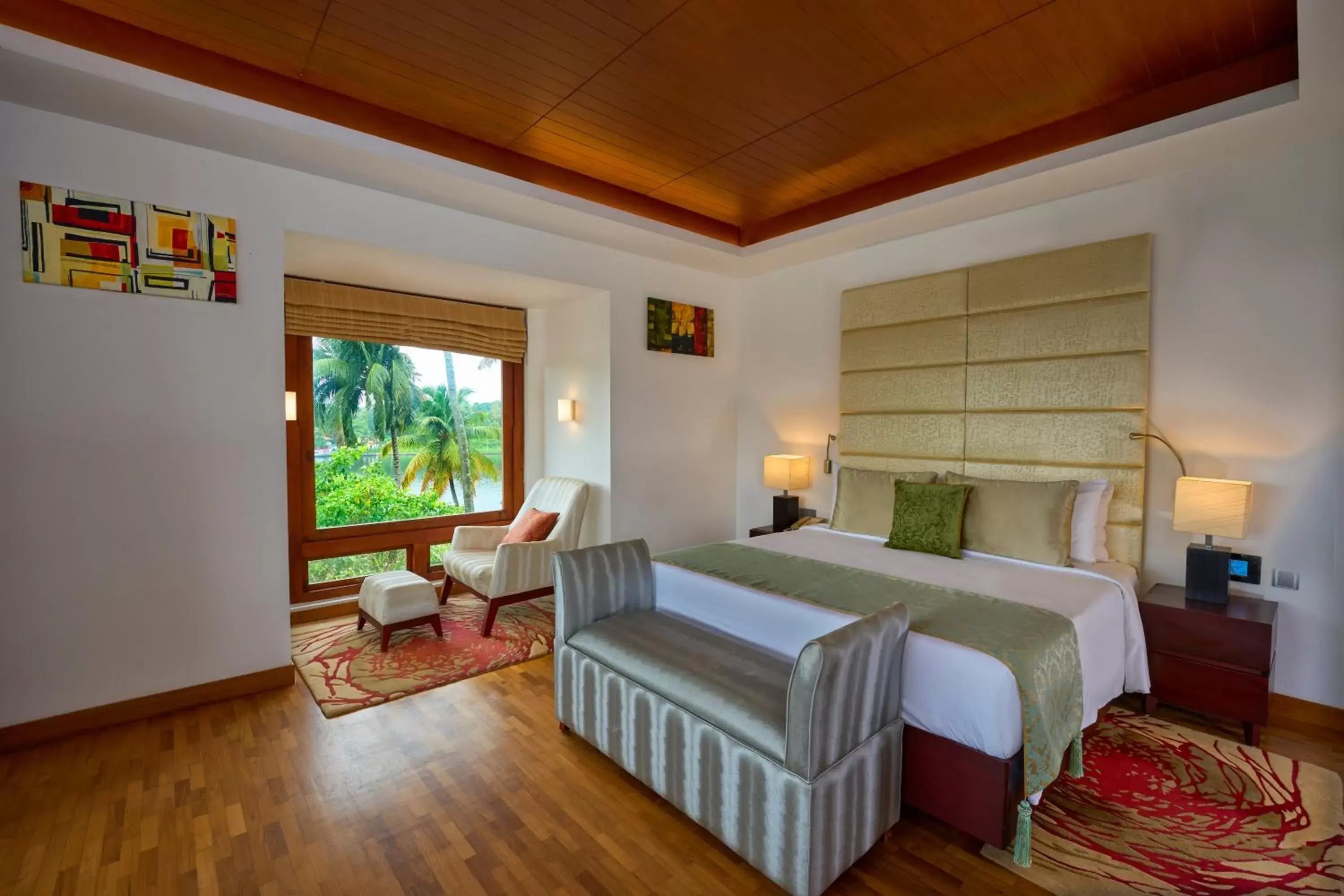 Bed in The Leela Ashtamudi, A Raviz Hotel