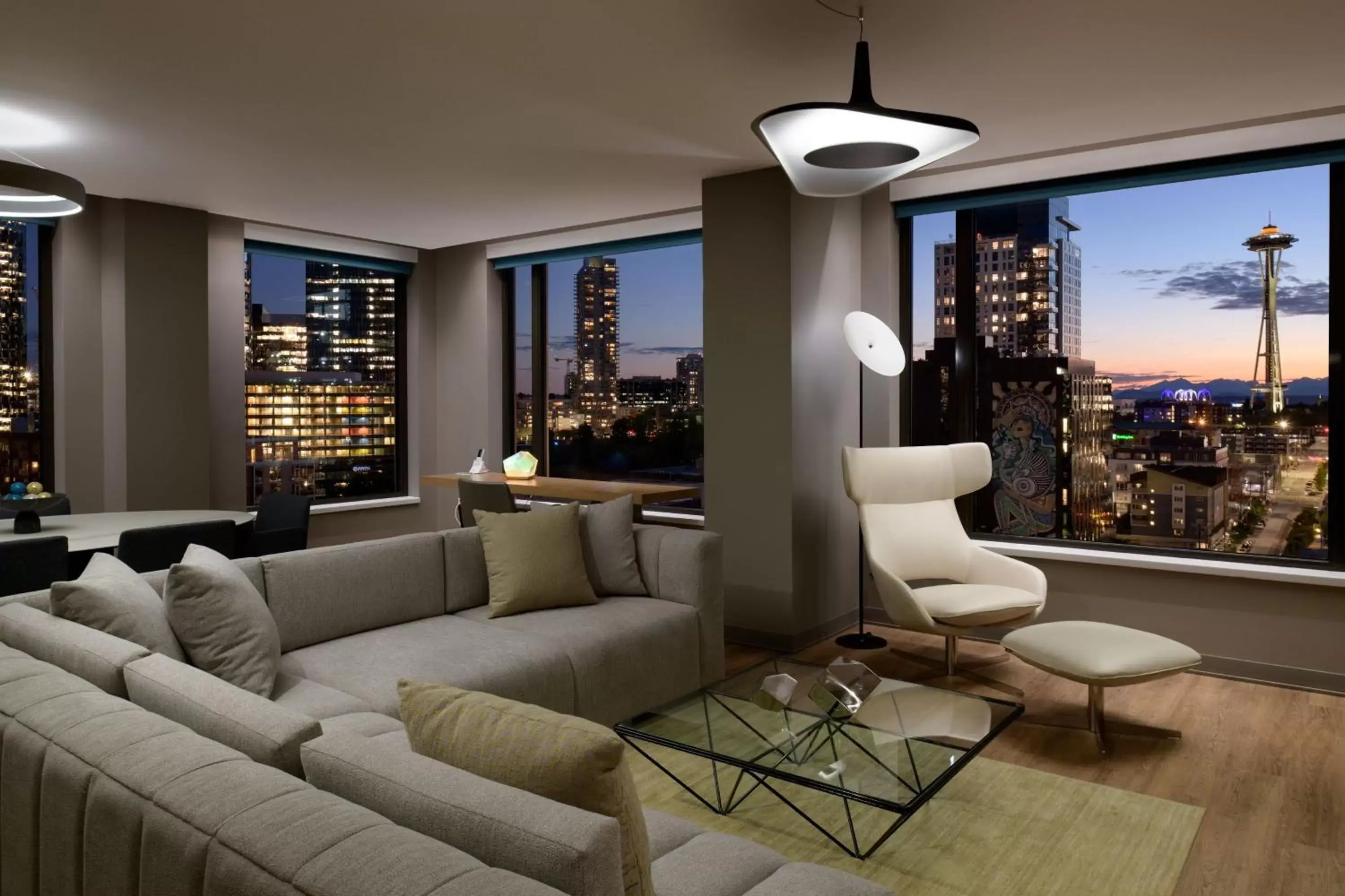 Living room, Seating Area in Astra Hotel, Seattle, A Tribute Portfolio Hotel by Marriott