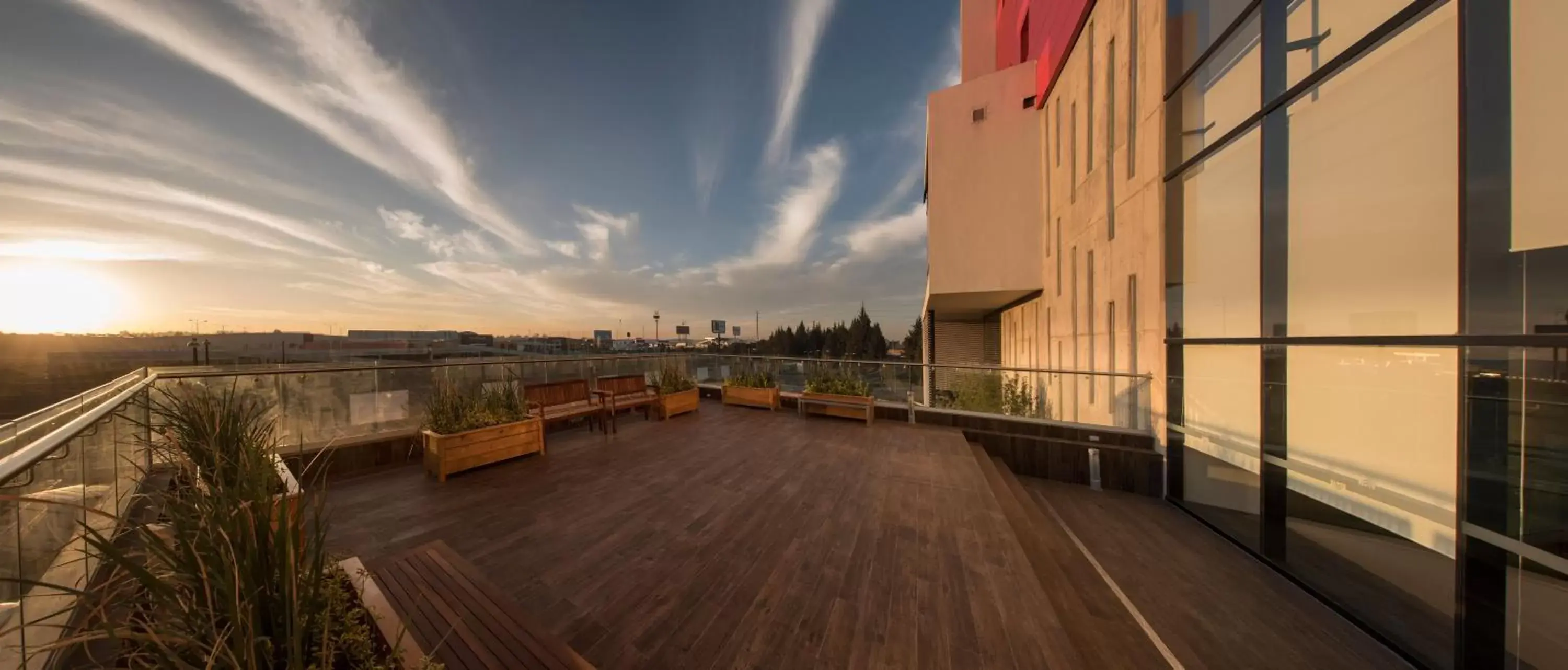 Balcony/Terrace, Sunrise/Sunset in Ramada Encore by Wyndham Puebla