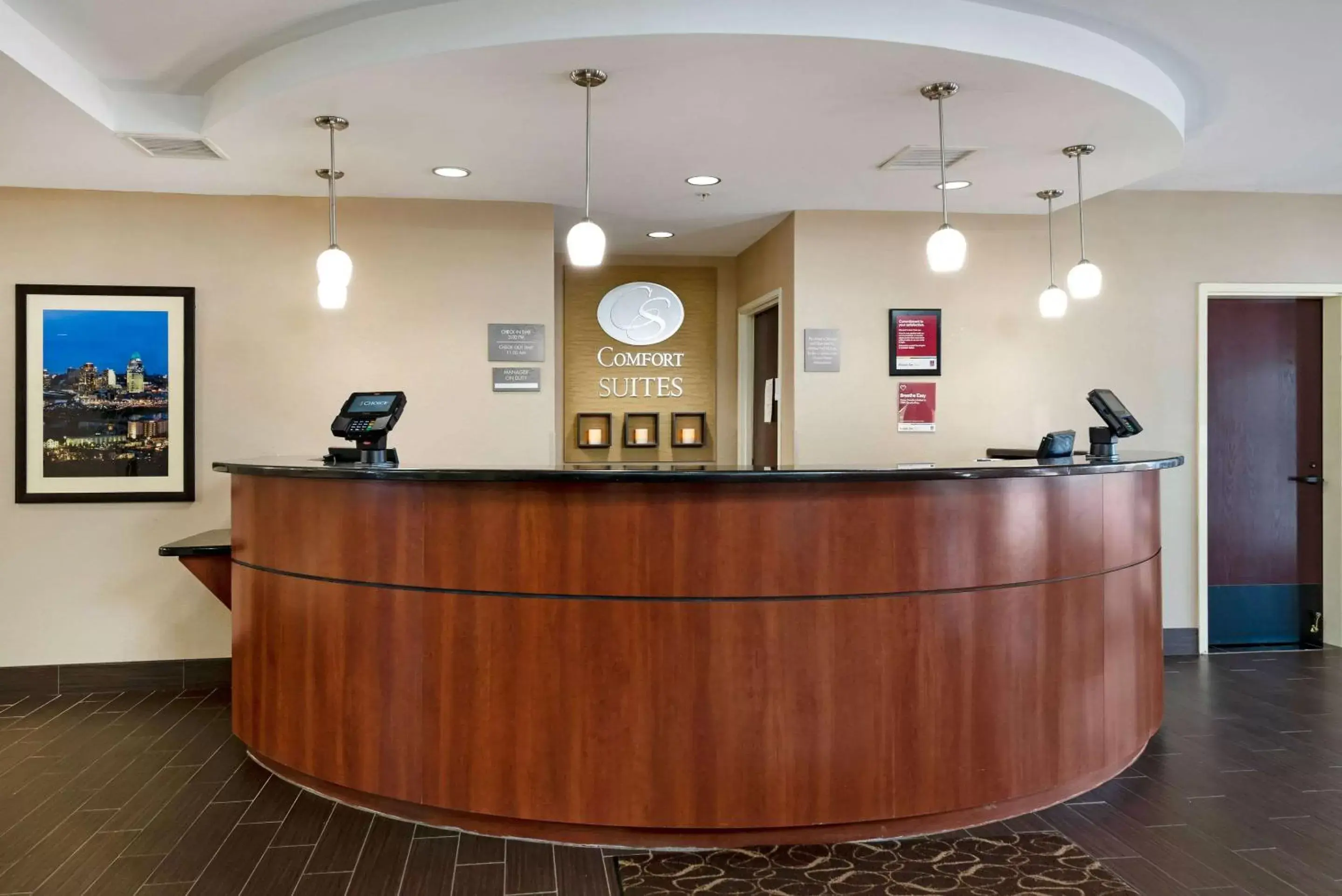 Lobby or reception, Lobby/Reception in Comfort Suites Cincinnati Airport