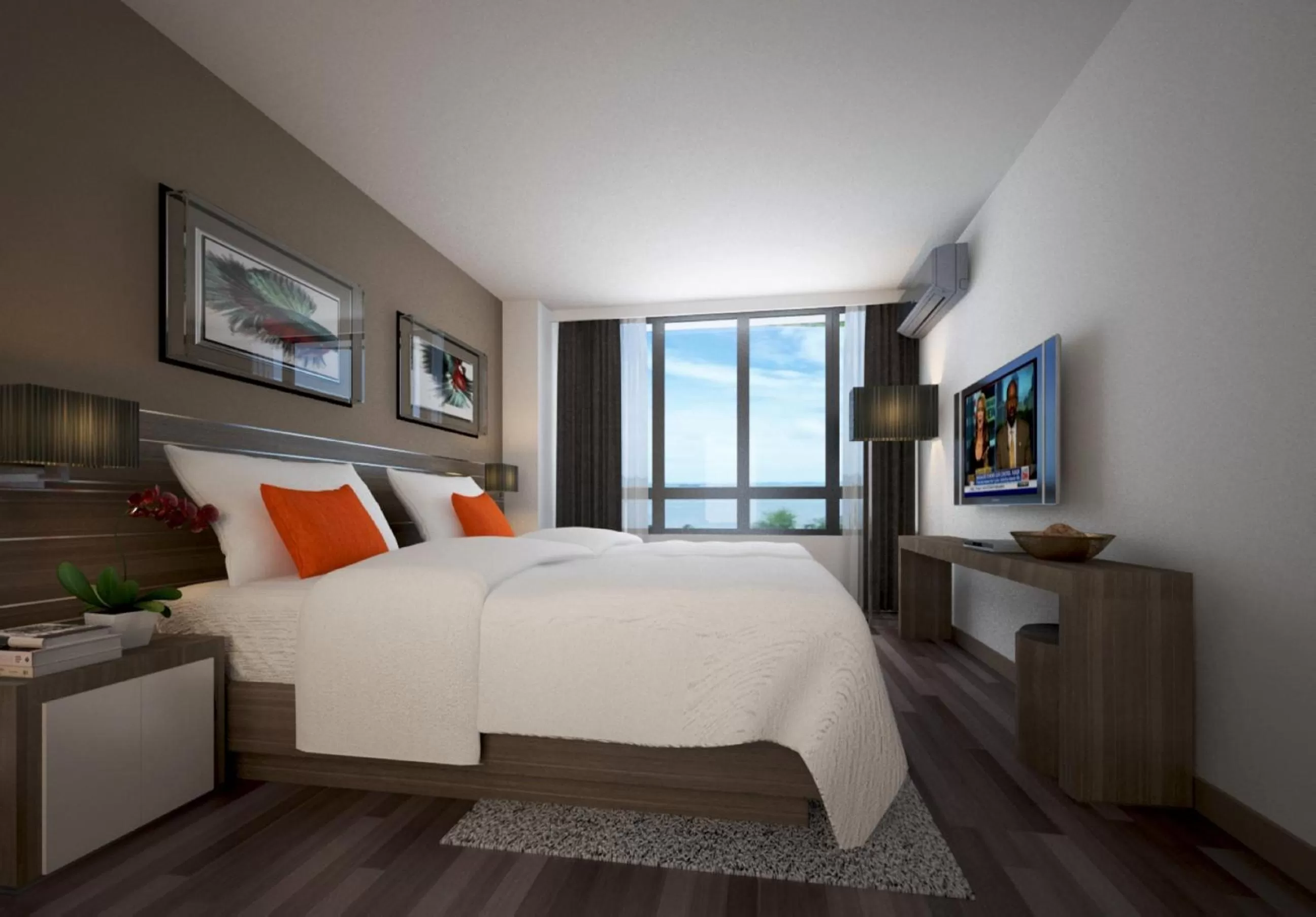 Decorative detail, Bed in Citadines Grand Central Sri Racha