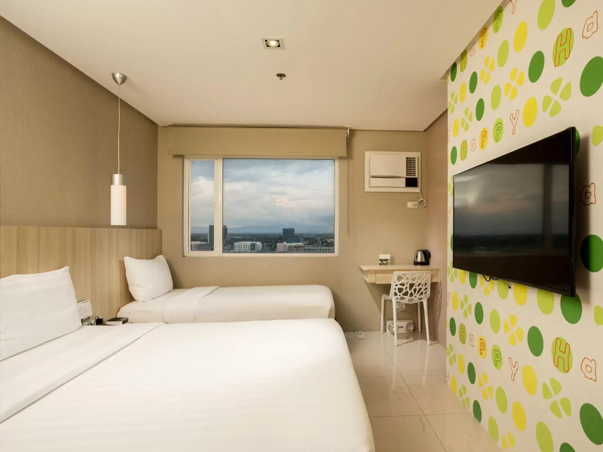 Bed in Injap Tower Hotel