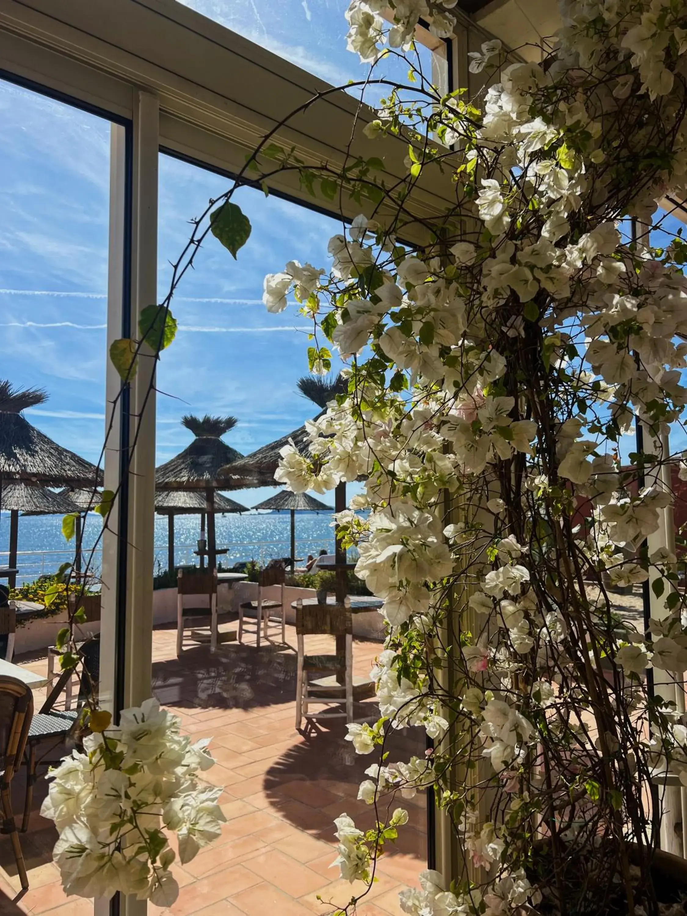 Patio in Hotel La Potiniere