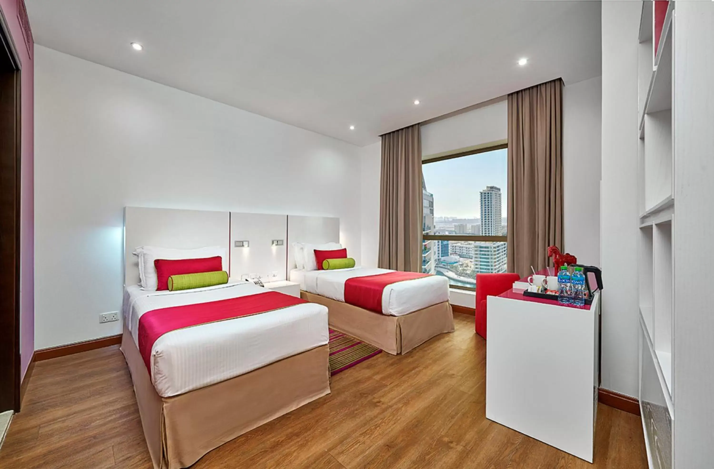 Bed in Ramada Hotel, Suites and Apartments by Wyndham Dubai JBR