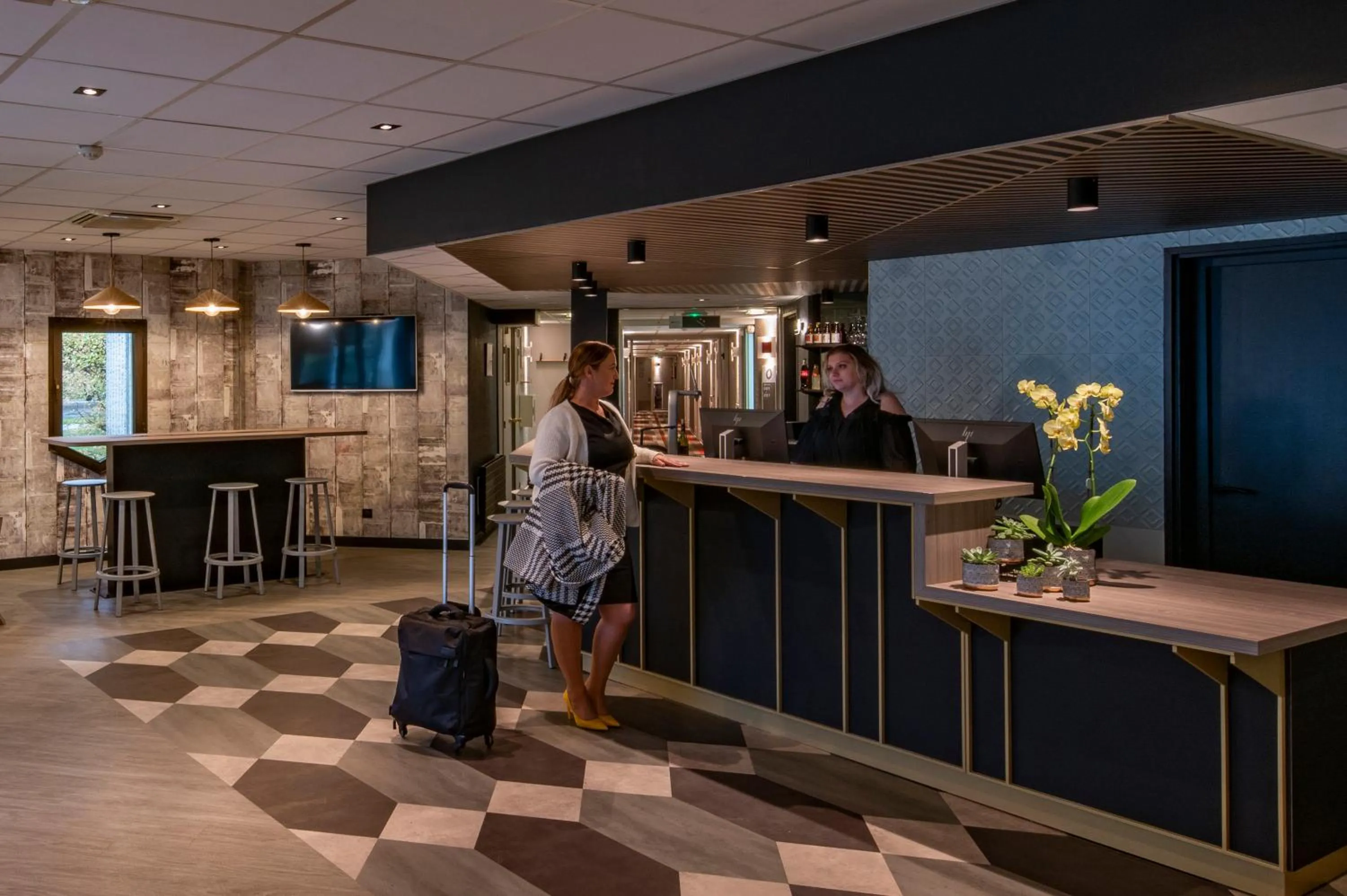 Lobby or reception in ibis Cergy Pontoise Le Port